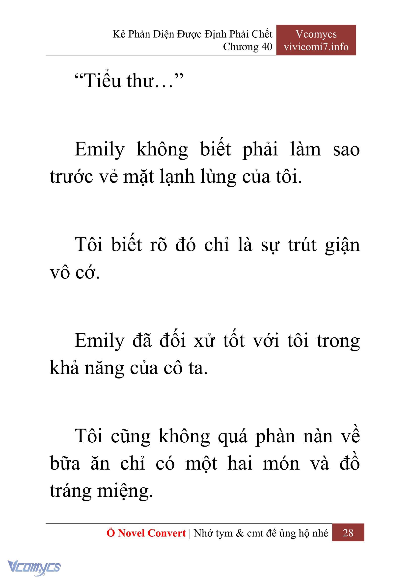 [Novel] Kẻ Phản Diện Được Định Phải Chết Chap 40 - Next Chap 41