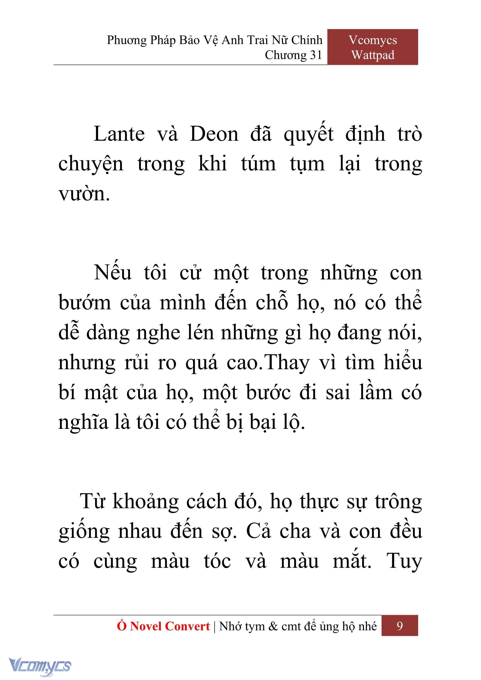 [Novel] Phương Pháp Bảo Vệ Anh Trai Nữ Chính Chap 31 - Trang 2