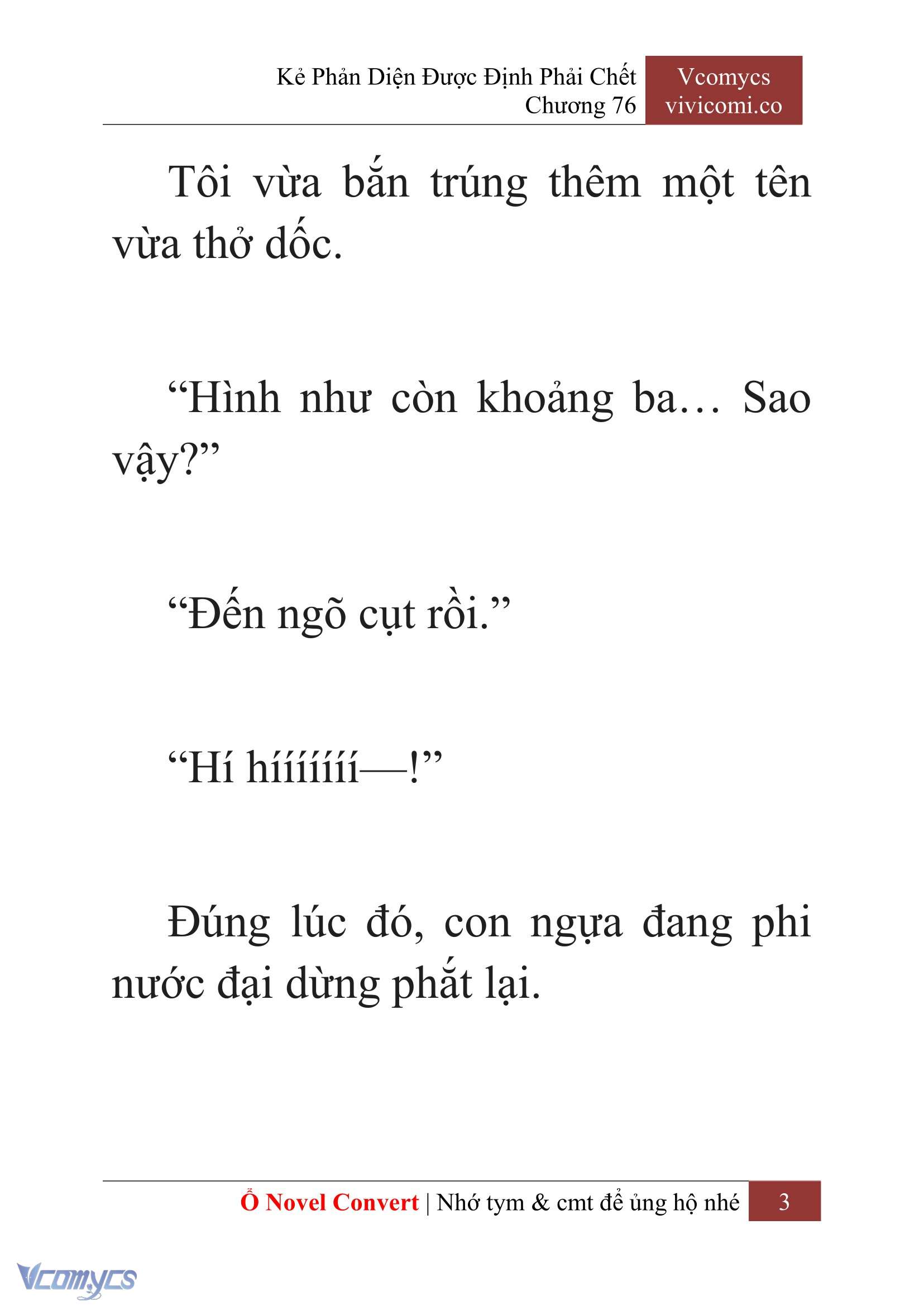 [Novel] Kẻ Phản Diện Được Định Phải Chết Chap 76 - Trang 2