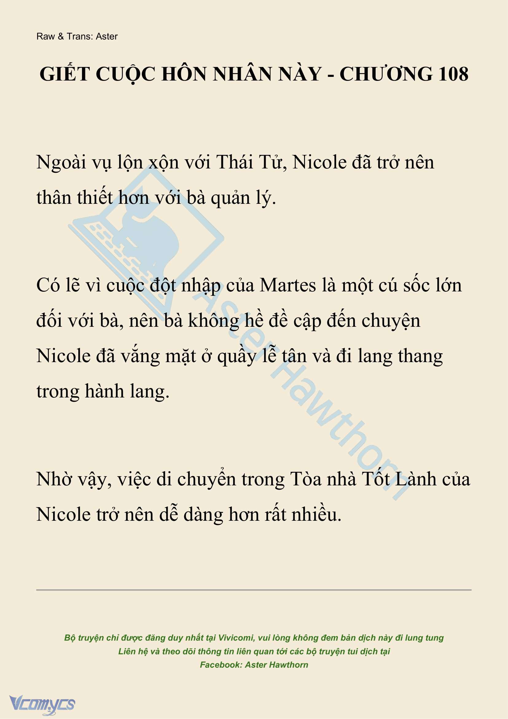 [NOVEL] Giết Cuộc Hôn Nhân Này Chap 108 - Next Chap 109