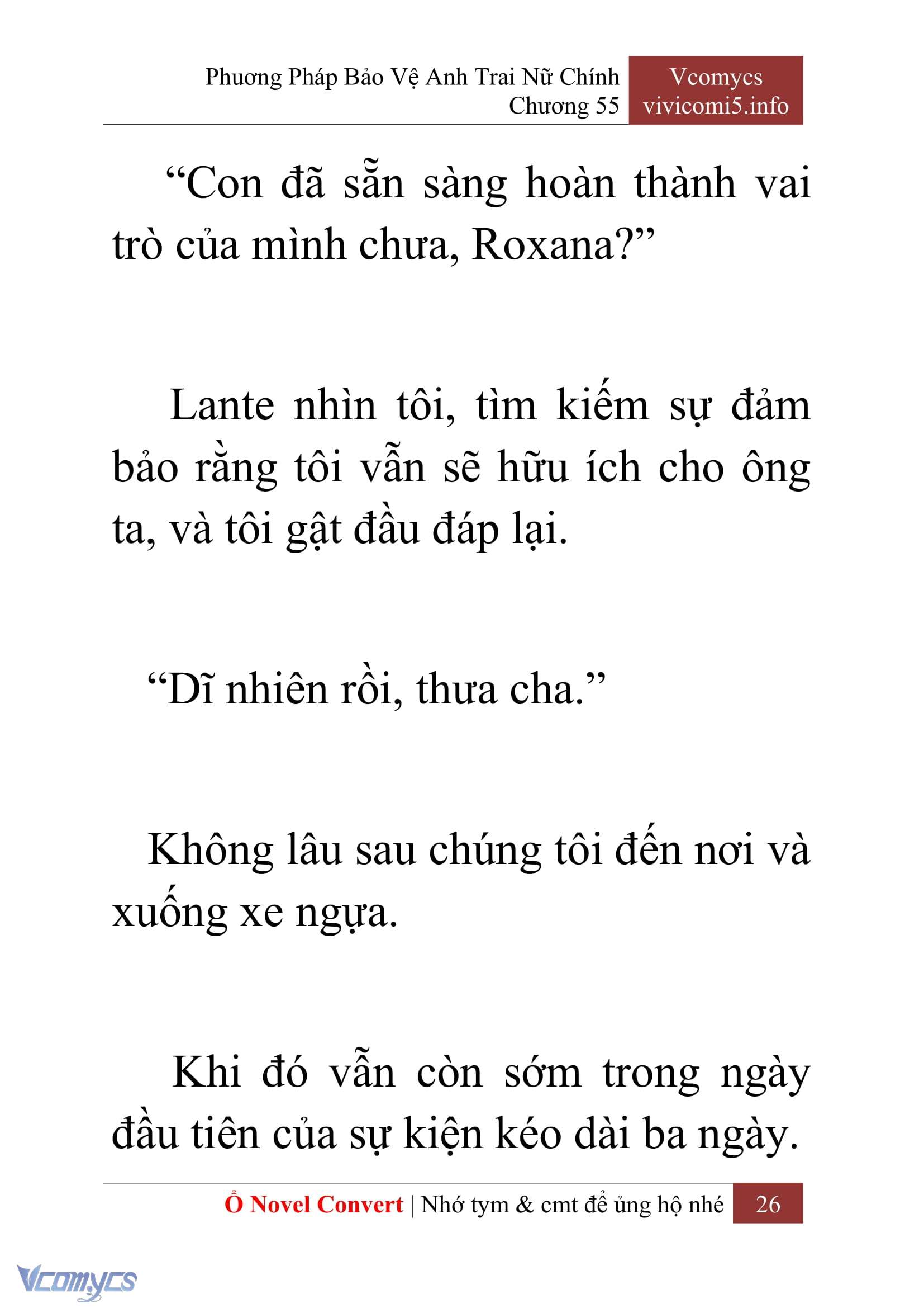 [Novel] Phương Pháp Bảo Vệ Anh Trai Nữ Chính Chap 55 - Trang 2