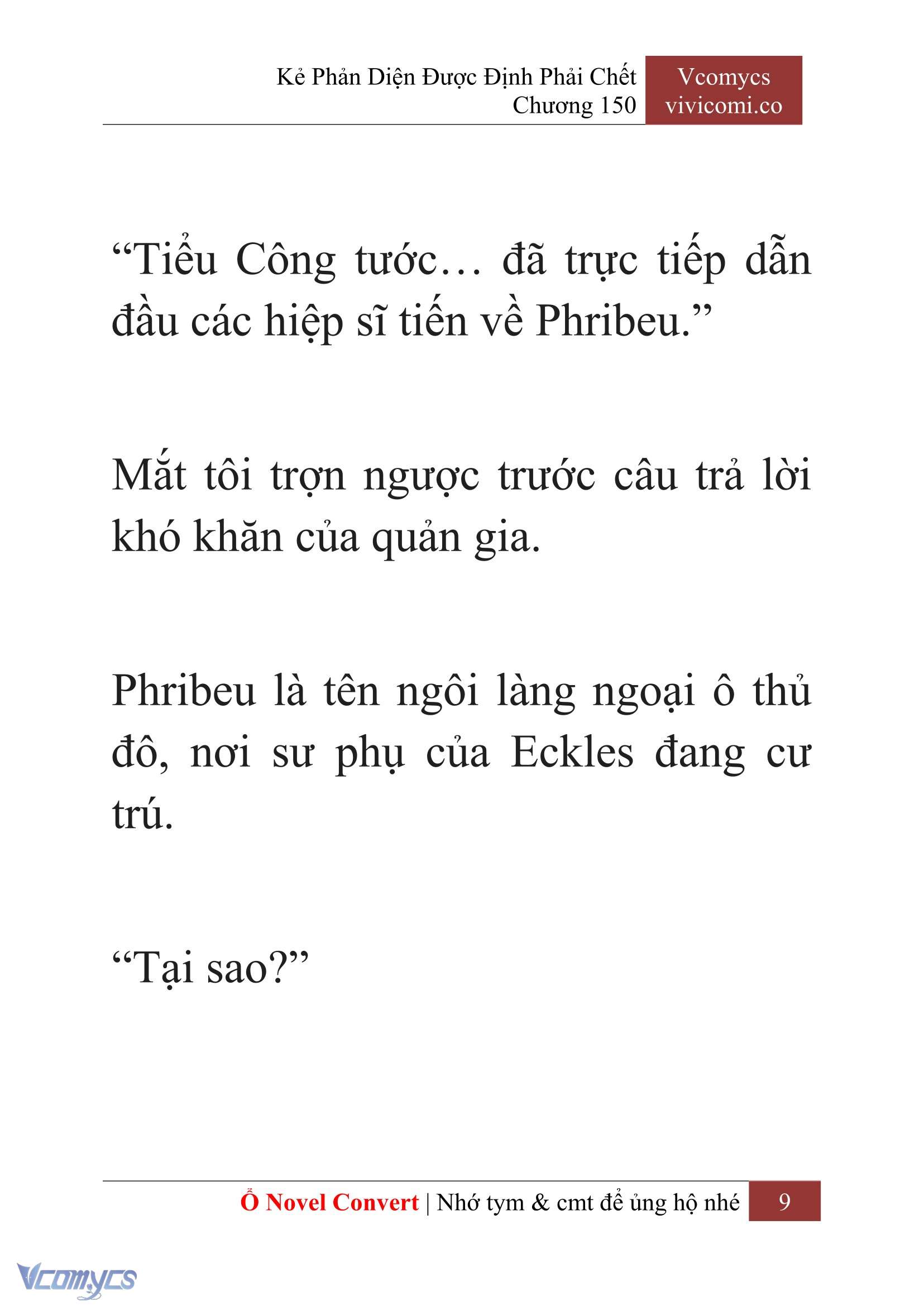 [Novel] Kẻ Phản Diện Được Định Phải Chết Chap 150 - Trang 2