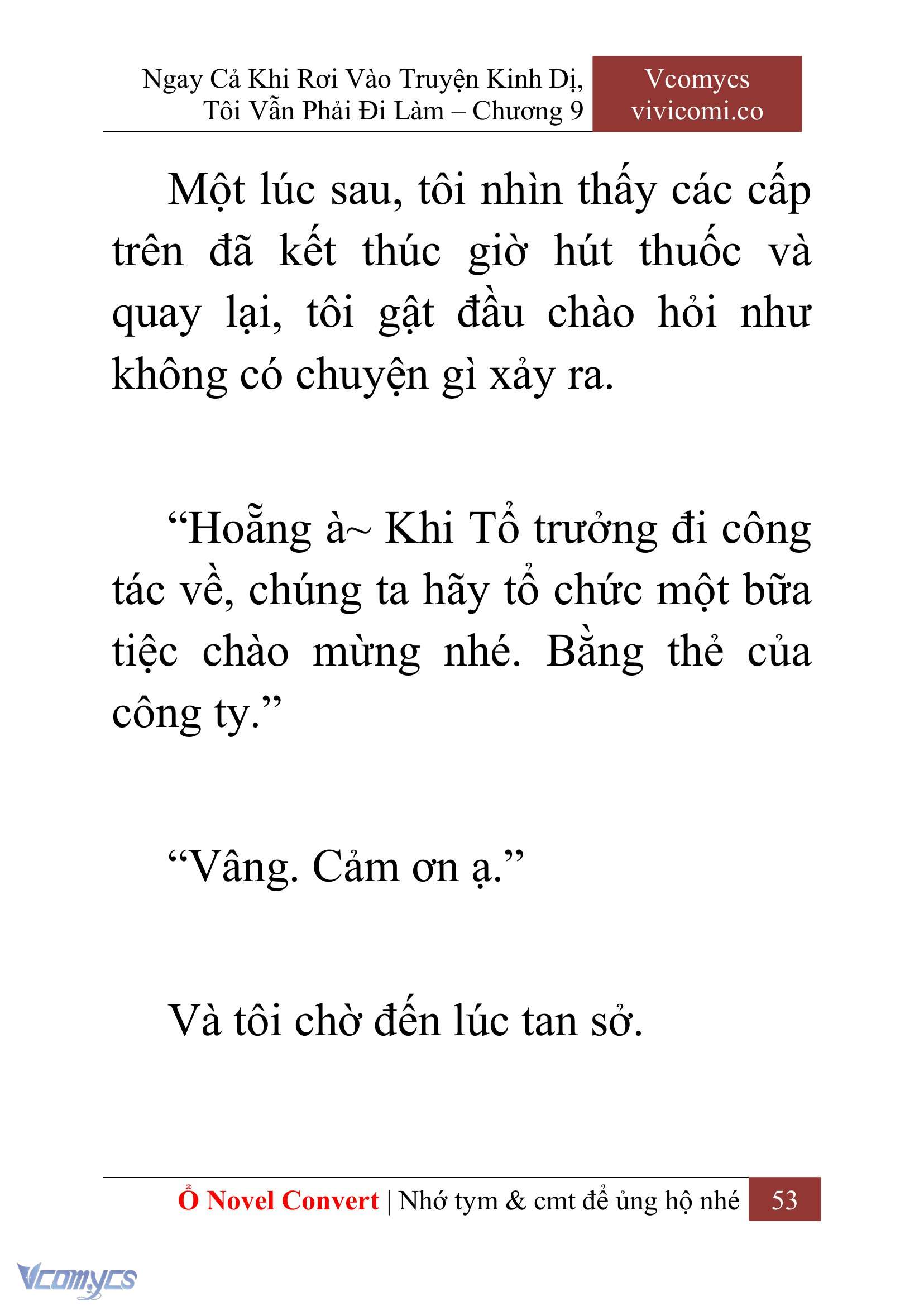 [Novel] Ngay Cả Khi Rơi Vào Truyện Kinh Dị, Tôi Vẫn Phải Đi Làm Chap 9 - Trang 2