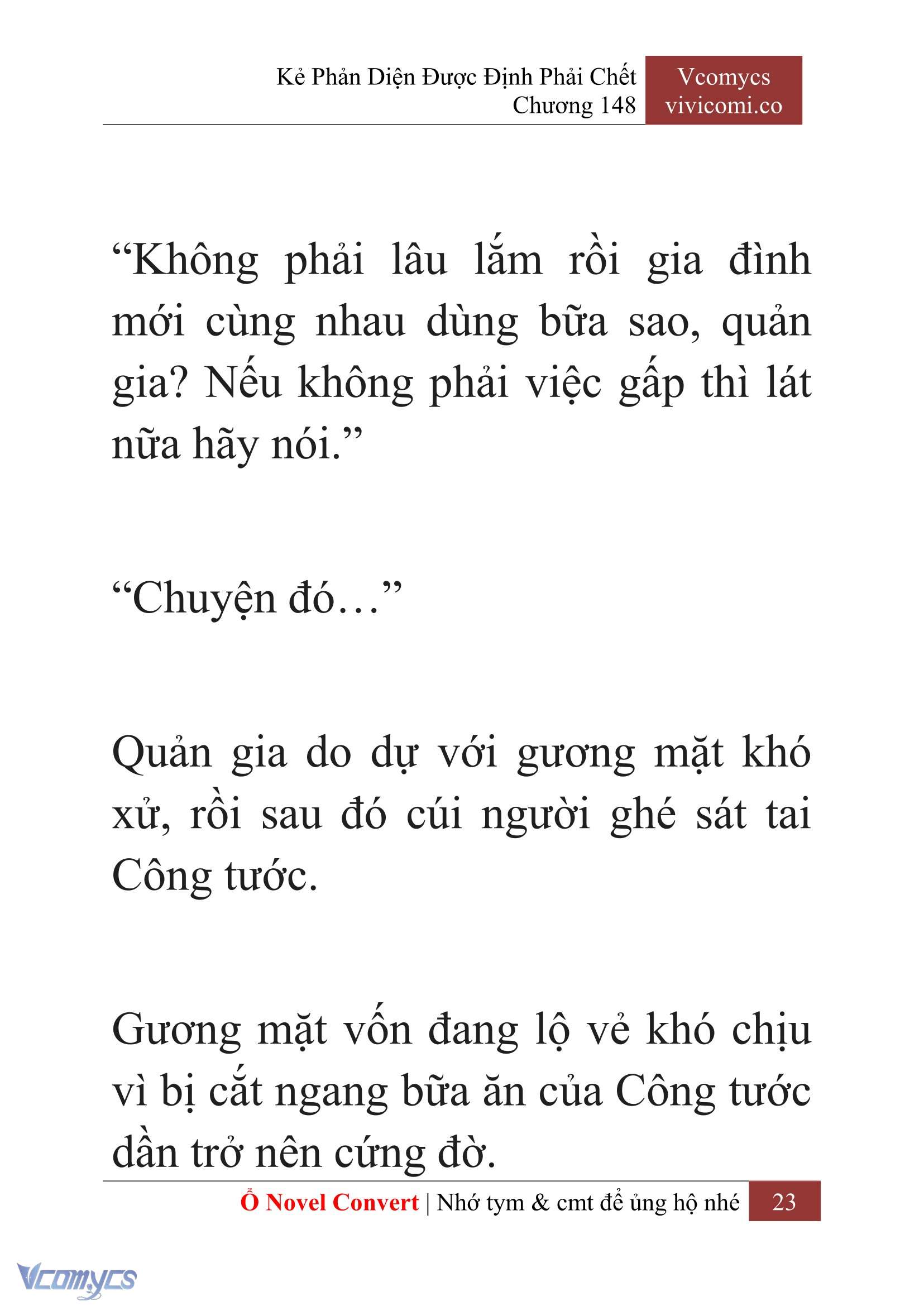 [Novel] Kẻ Phản Diện Được Định Phải Chết Chap 148 - Trang 2