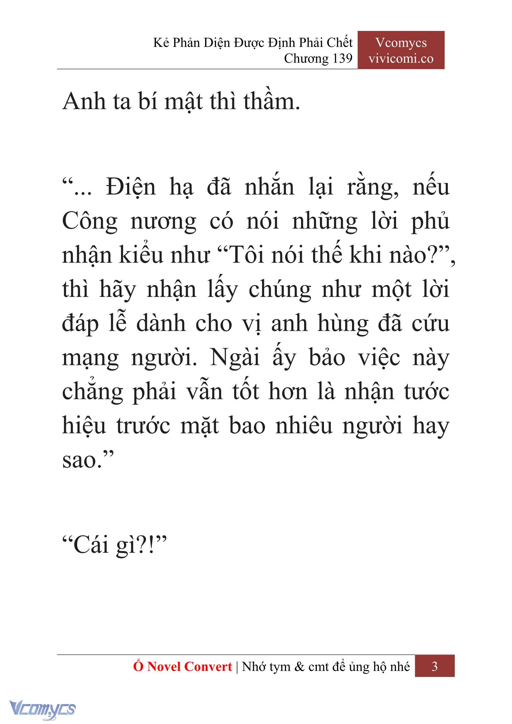 [Novel] Kẻ Phản Diện Được Định Phải Chết Chap 139 - Trang 2