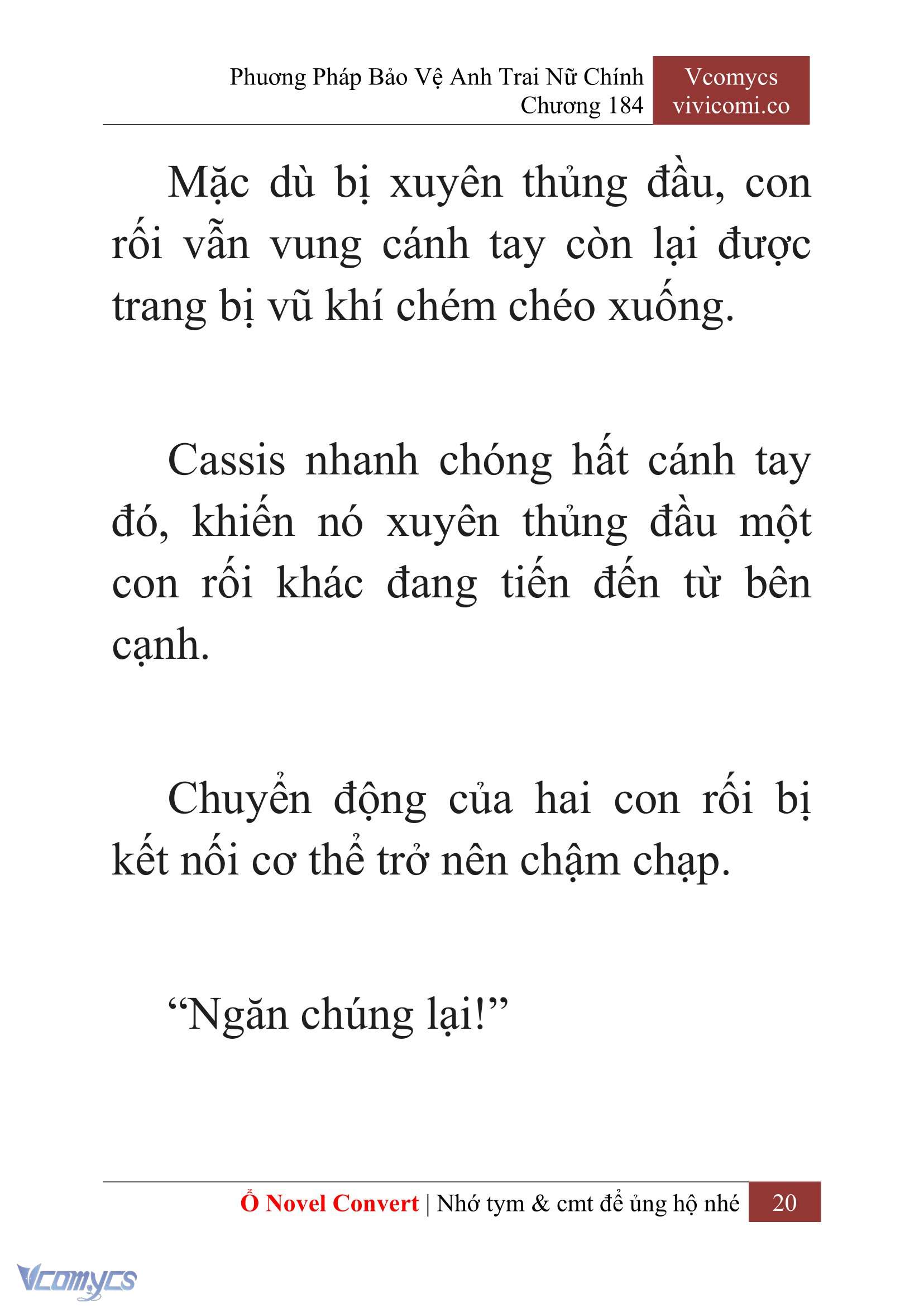 [Novel] Phương Pháp Bảo Vệ Anh Trai Nữ Chính Chap 184 - Trang 2