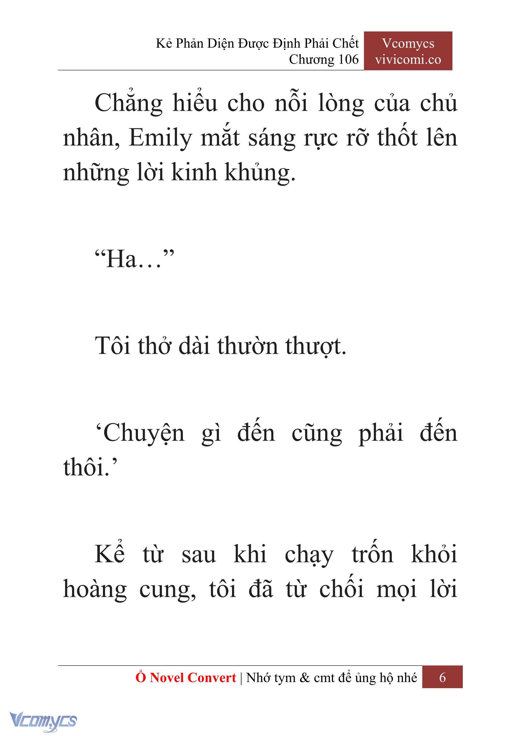 [Novel] Kẻ Phản Diện Được Định Phải Chết Chap 106 - Next Chap 107