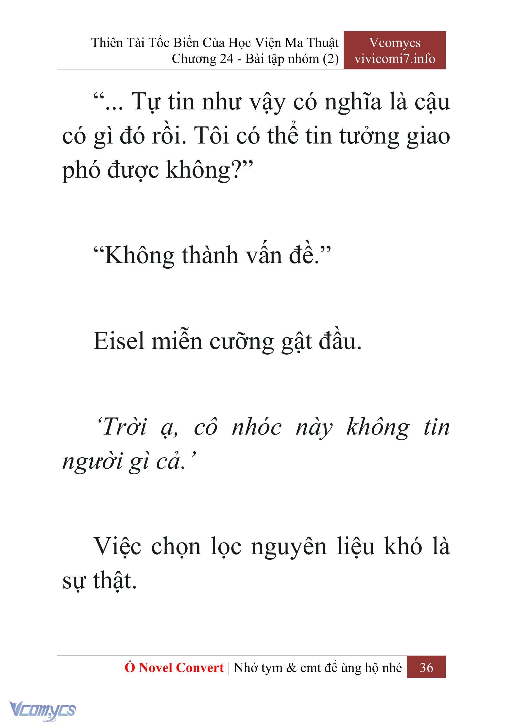 [Novel] Thiên Tài Tốc Biến Của Học Viện Ma Thuật Chap 24 - Trang 2