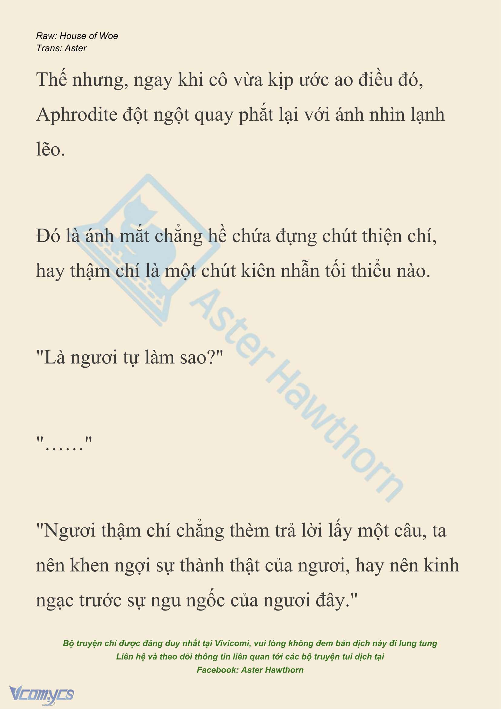 [NOVEL] Dành Cho Các Nữ Thần: Dành cho Psyche Chap 41 - Trang 2