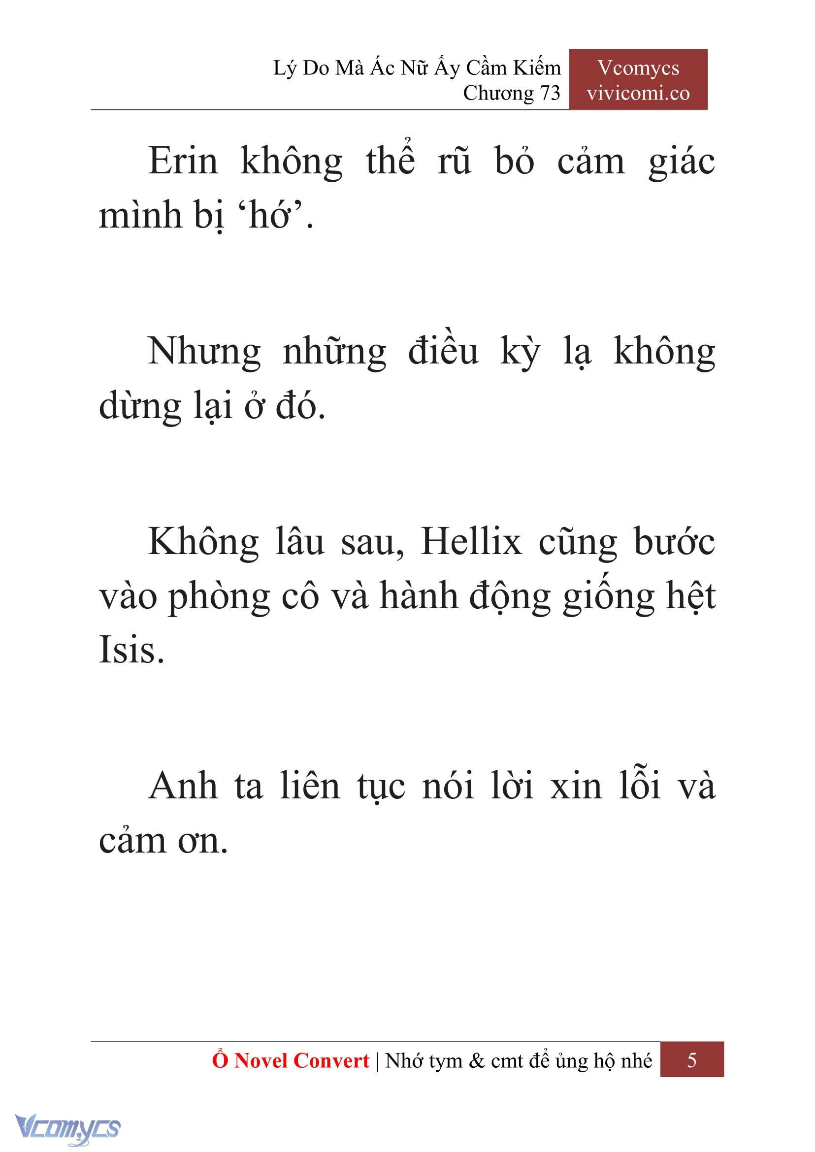 [Novel] Lý Do Mà Ác Nữ Ấy Cầm Kiếm Chap 73 - Next Chap 74