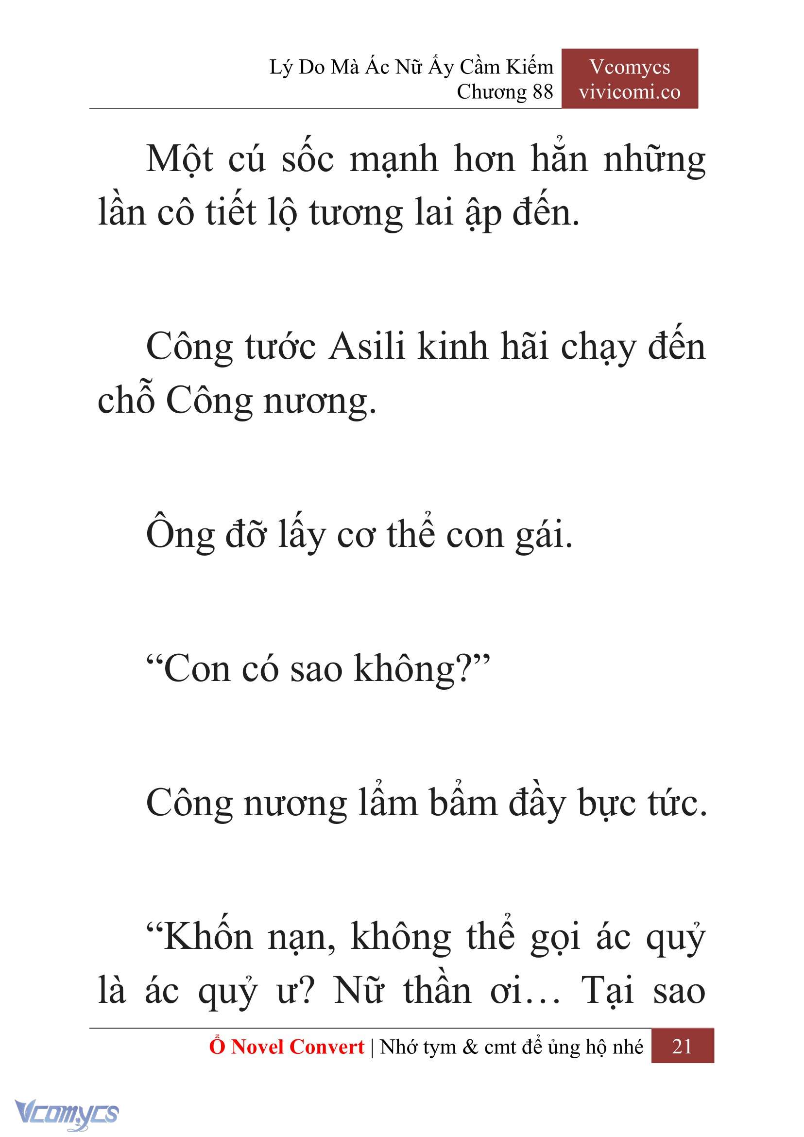 [Novel] Lý Do Mà Ác Nữ Ấy Cầm Kiếm Chap 88 - Next Chap 89