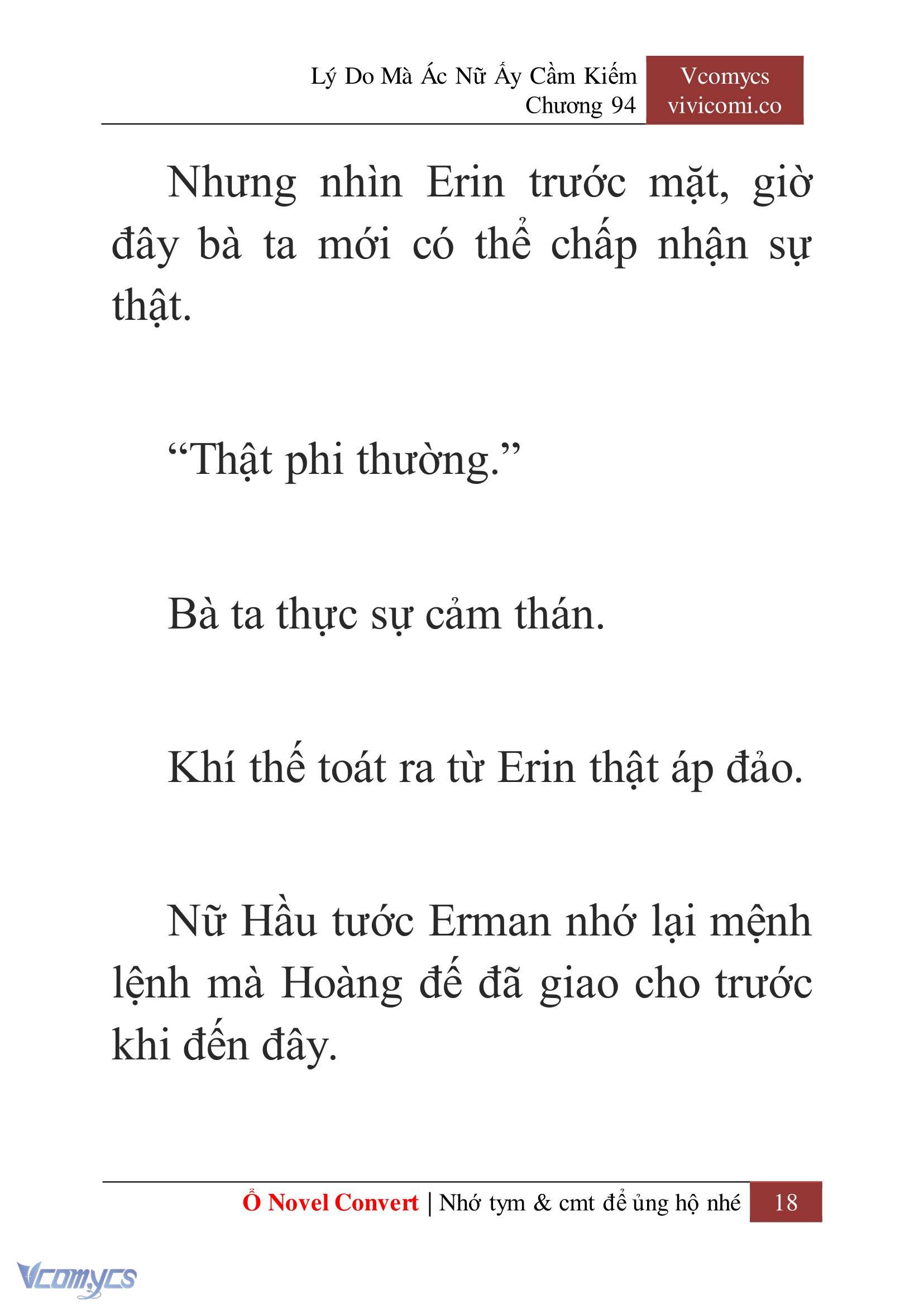 [Novel] Lý Do Mà Ác Nữ Ấy Cầm Kiếm Chap 94 - Next Chap 95