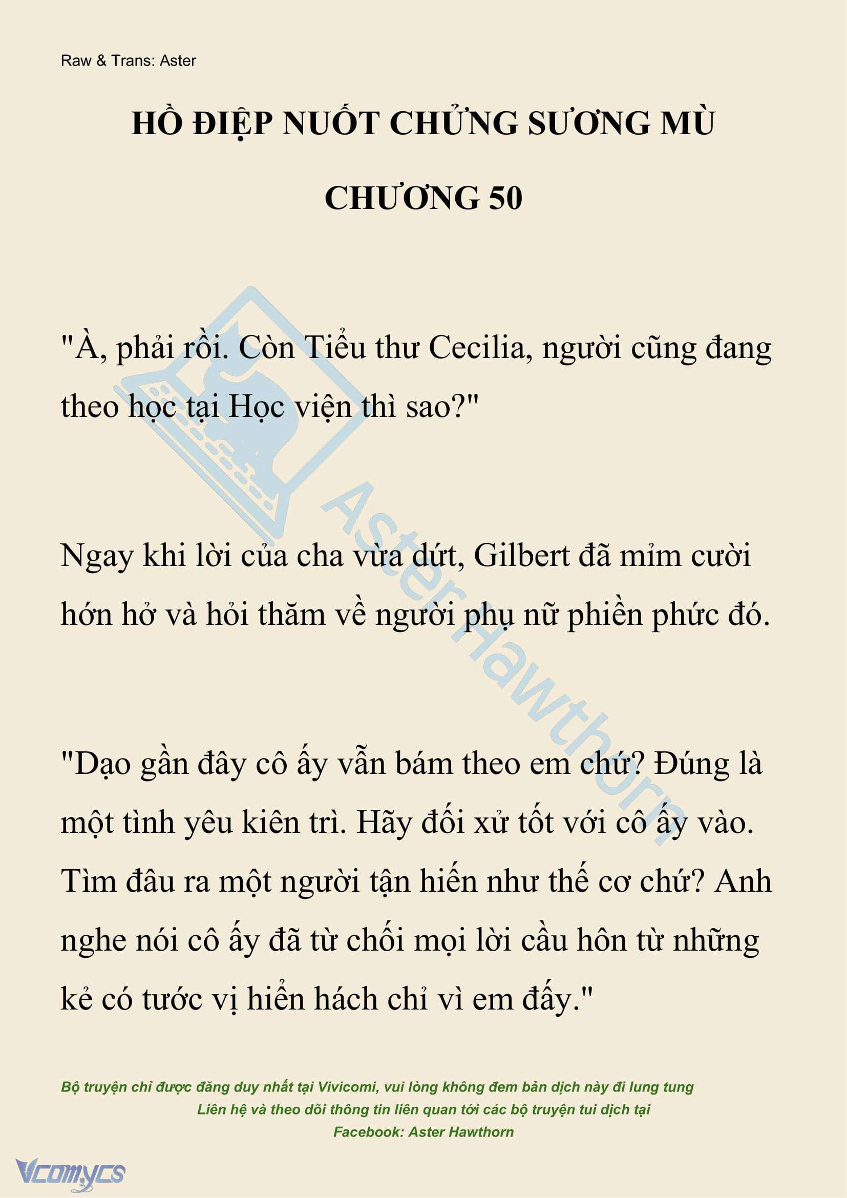 [NOVEL] Hồ Điệp Nuốt Chửng Sương Mù Chap 50 - Trang 2