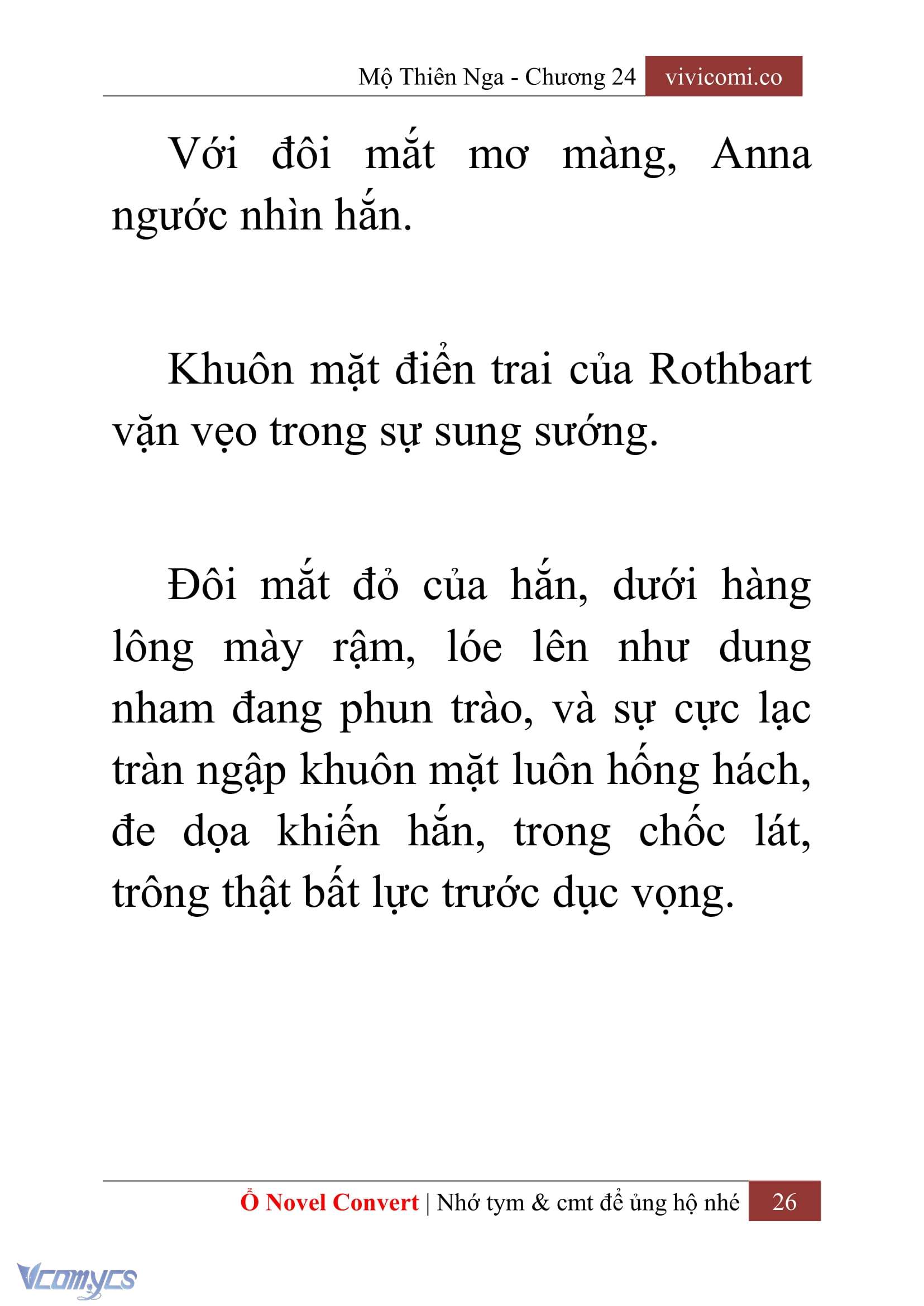 [Novel] Mộ Thiên Nga Chap 24 - Next Chap 25