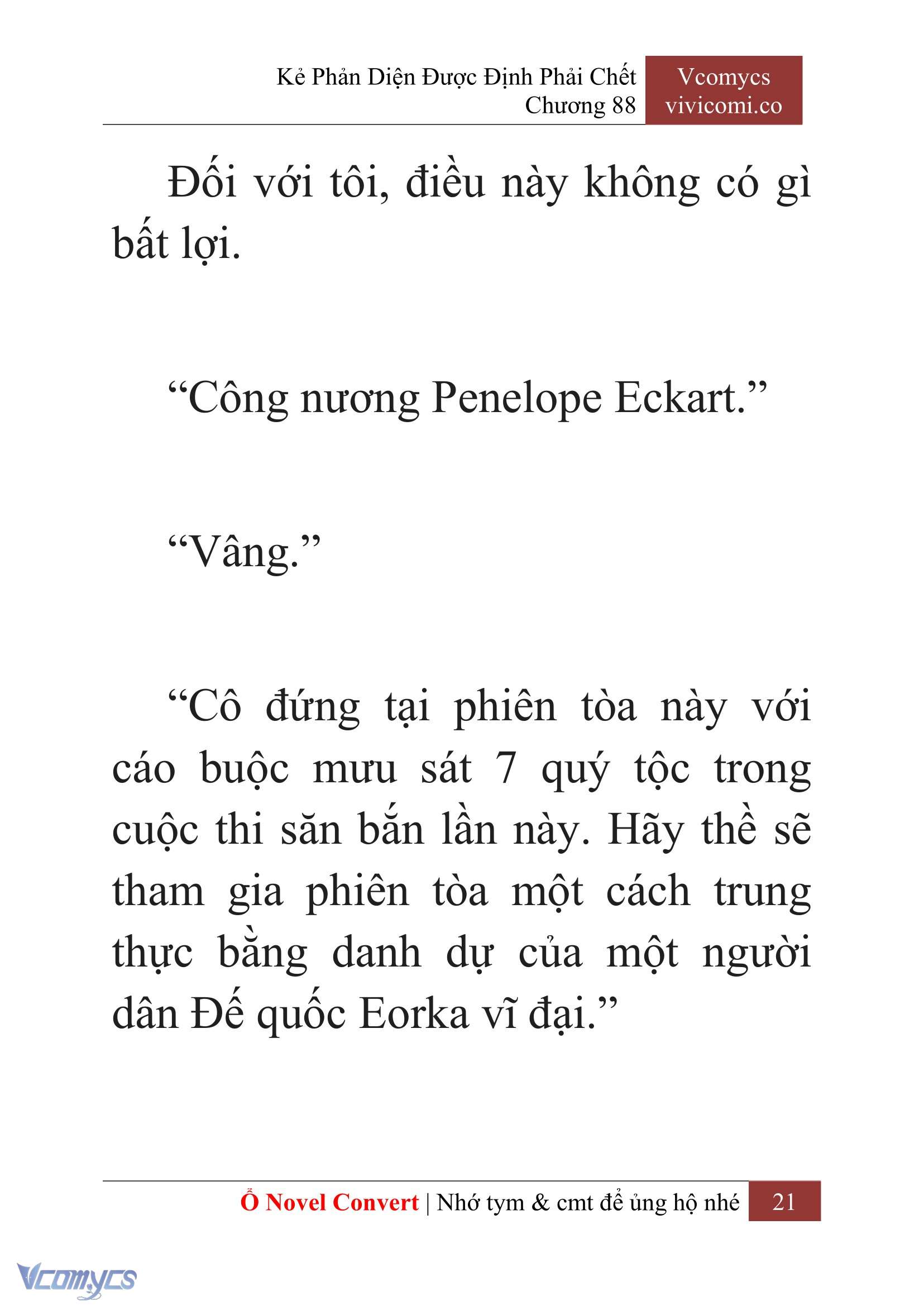 [Novel] Kẻ Phản Diện Được Định Phải Chết Chap 88 - Trang 2