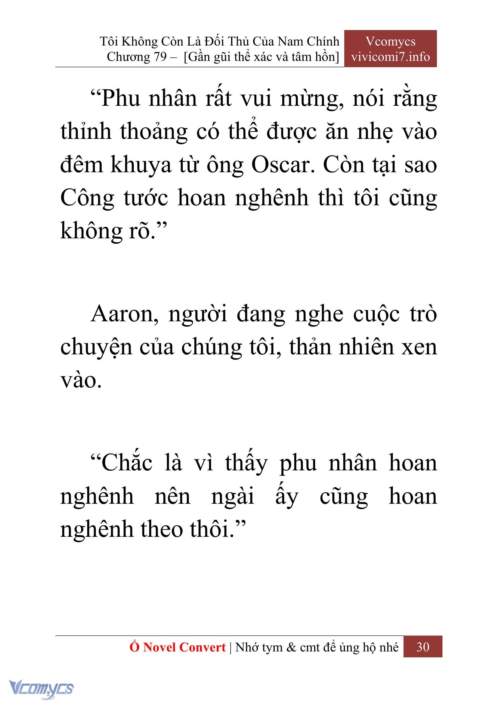 [Novel] Tôi Không Còn Là Đối Thủ Của Nam Chính Chap 79 - Trang 2