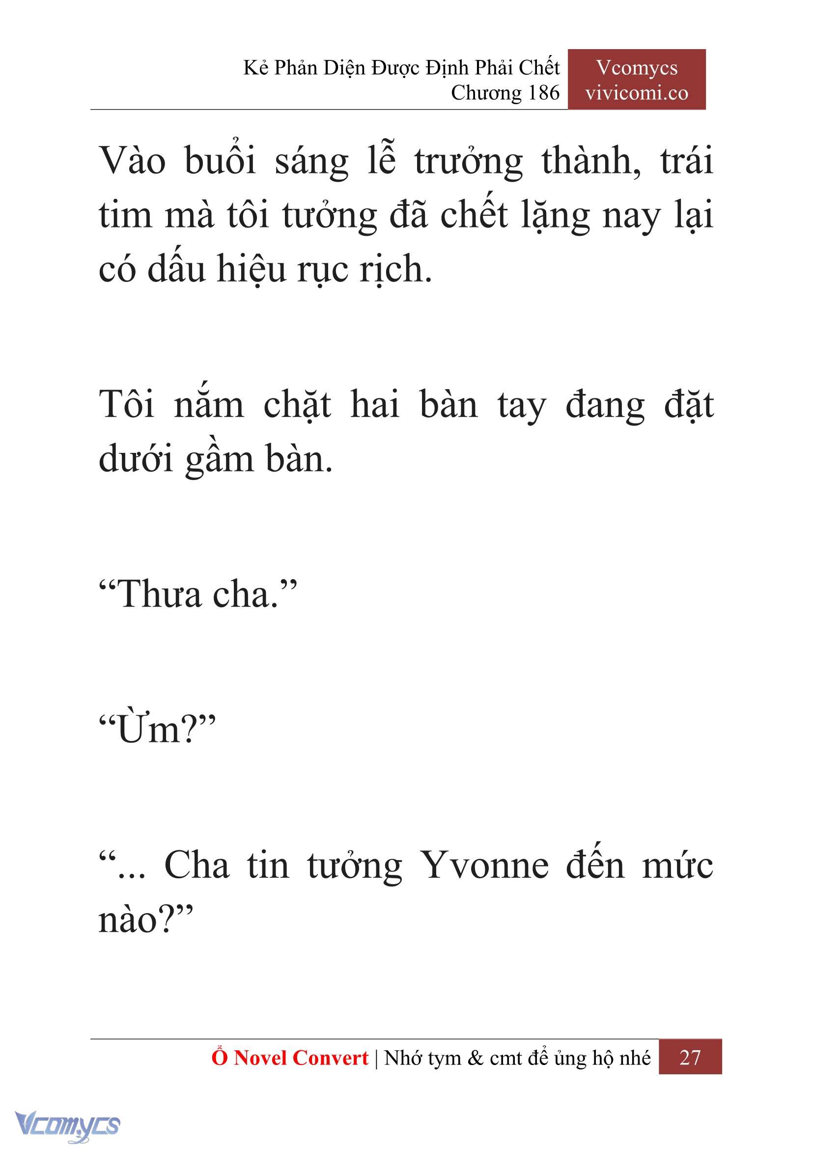 [Novel] Kẻ Phản Diện Được Định Phải Chết Chap 186 - Trang 2