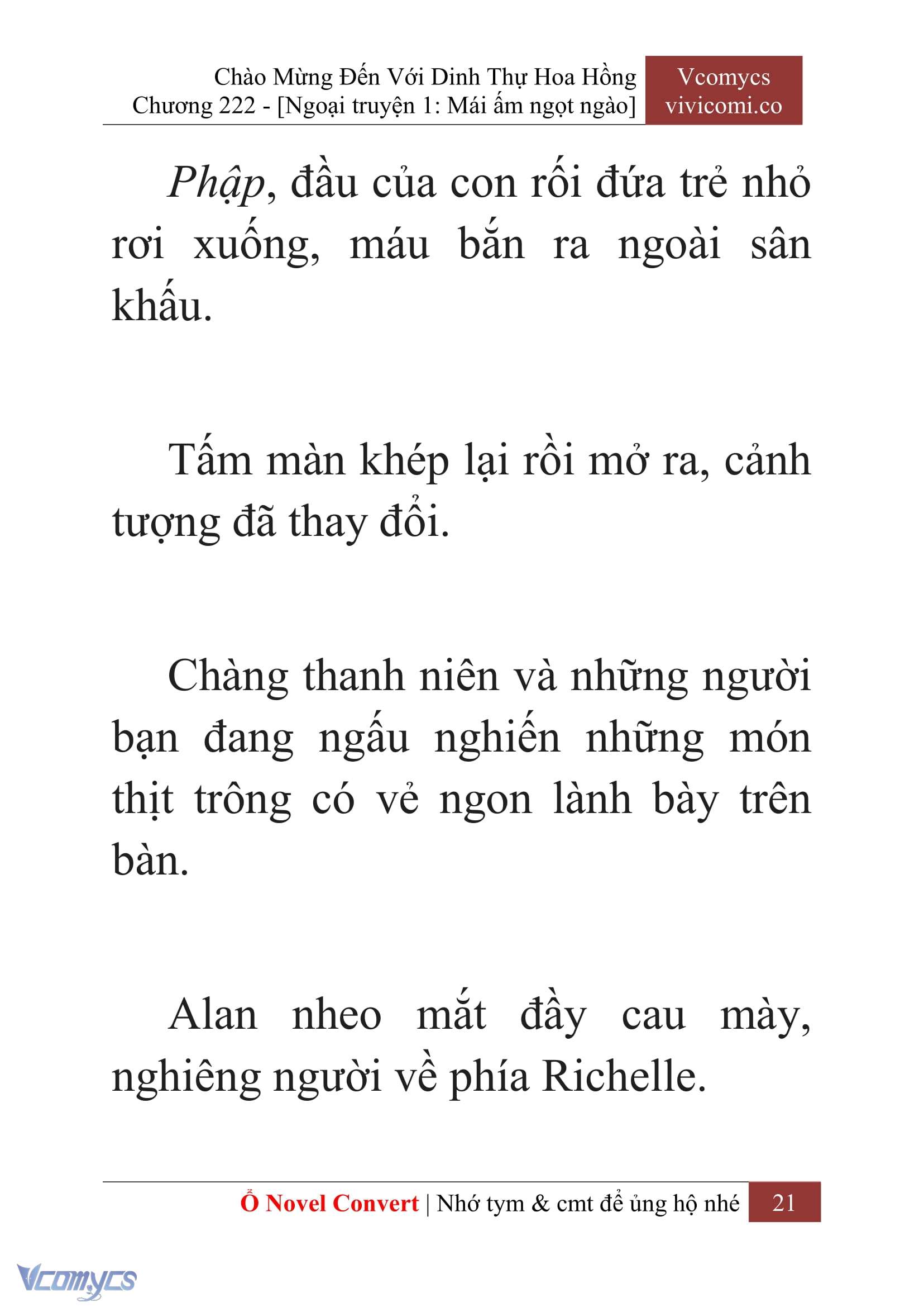 [Novel] Chào Mừng Đến Với Dinh Thự Hoa Hồng Chap 222 - Next Chap 223