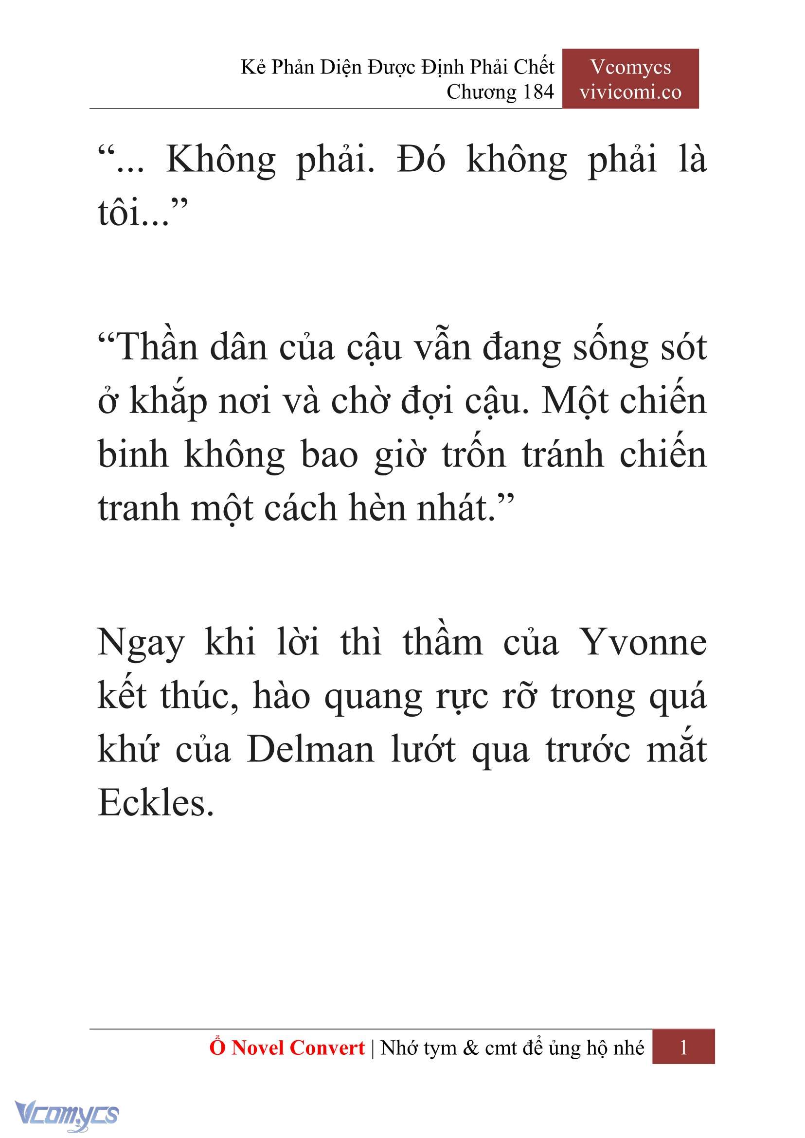 [Novel] Kẻ Phản Diện Được Định Phải Chết Chap 184 - Trang 2