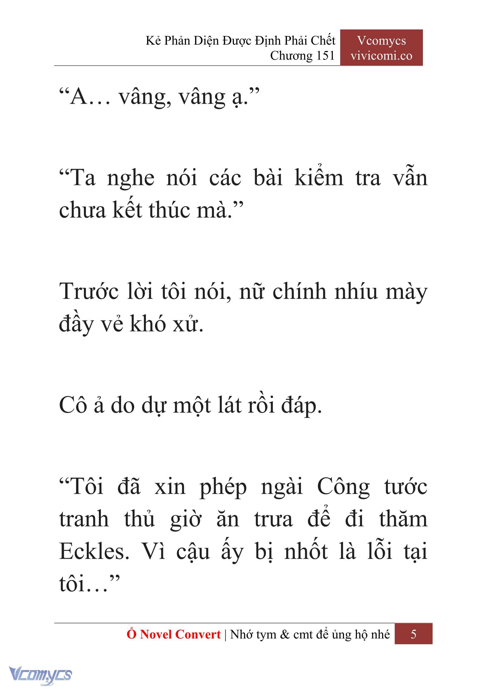 [Novel] Kẻ Phản Diện Được Định Phải Chết Chap 151 - Trang 2