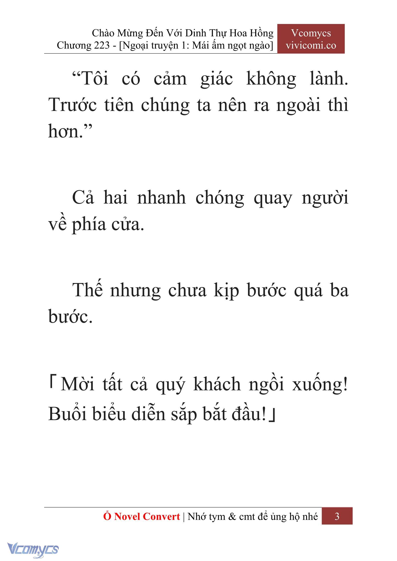 [Novel] Chào Mừng Đến Với Dinh Thự Hoa Hồng Chap 223 - Trang 2