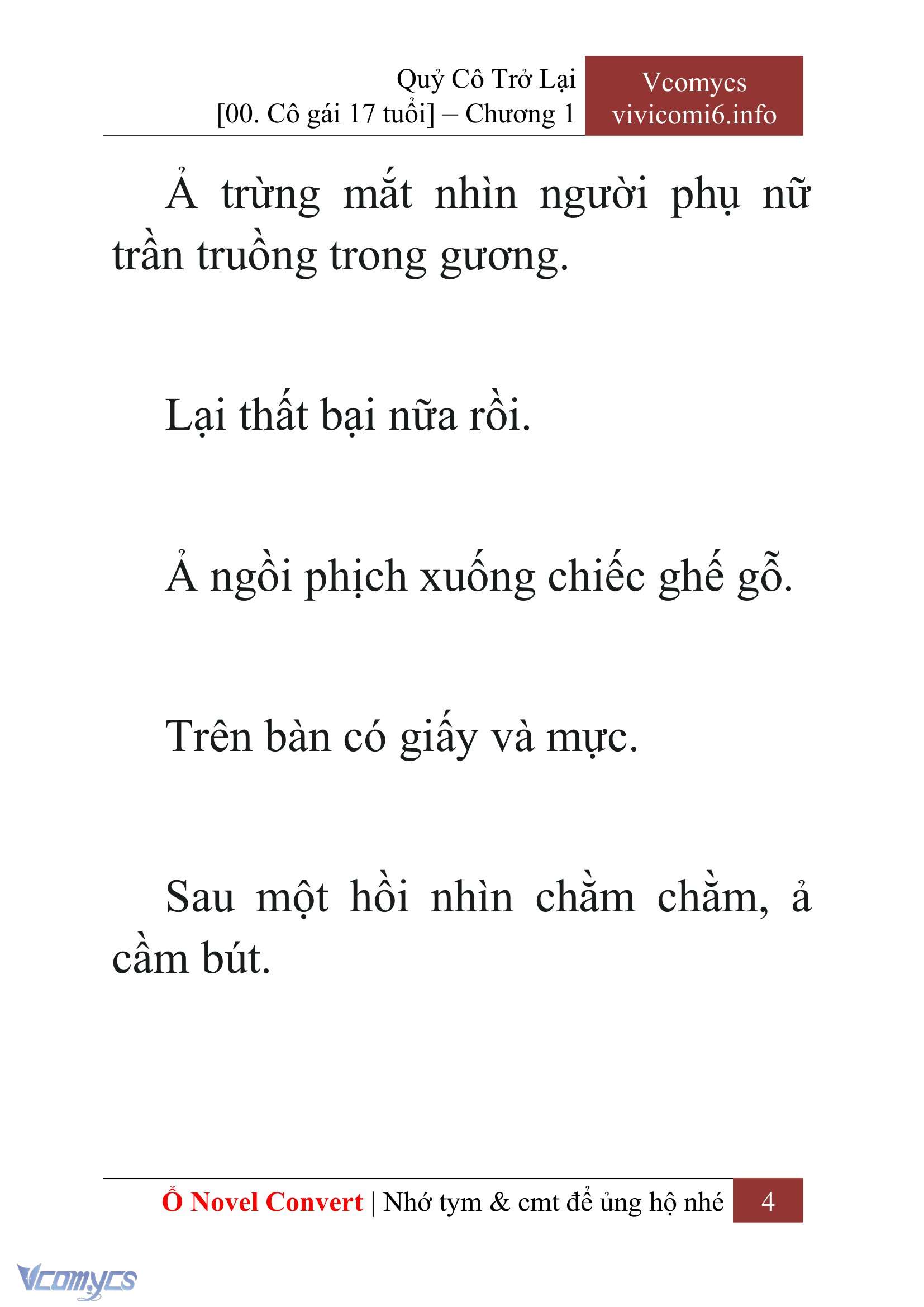 [Novel] Quý Cô Trở Lại Chap 1 - Trang 2