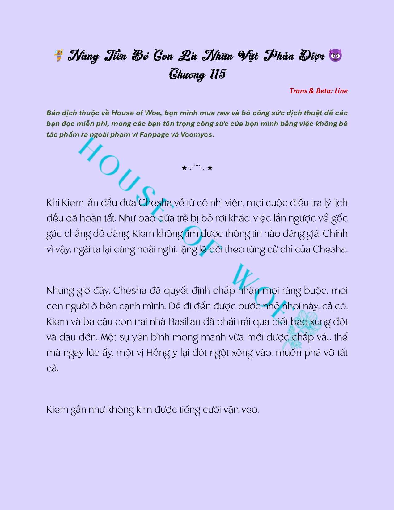 [NOVEL] NÀNG TIÊN BÉ CON LÀ NHÂN VẬT PHẢN DIỆN Chap 115 - Trang 2