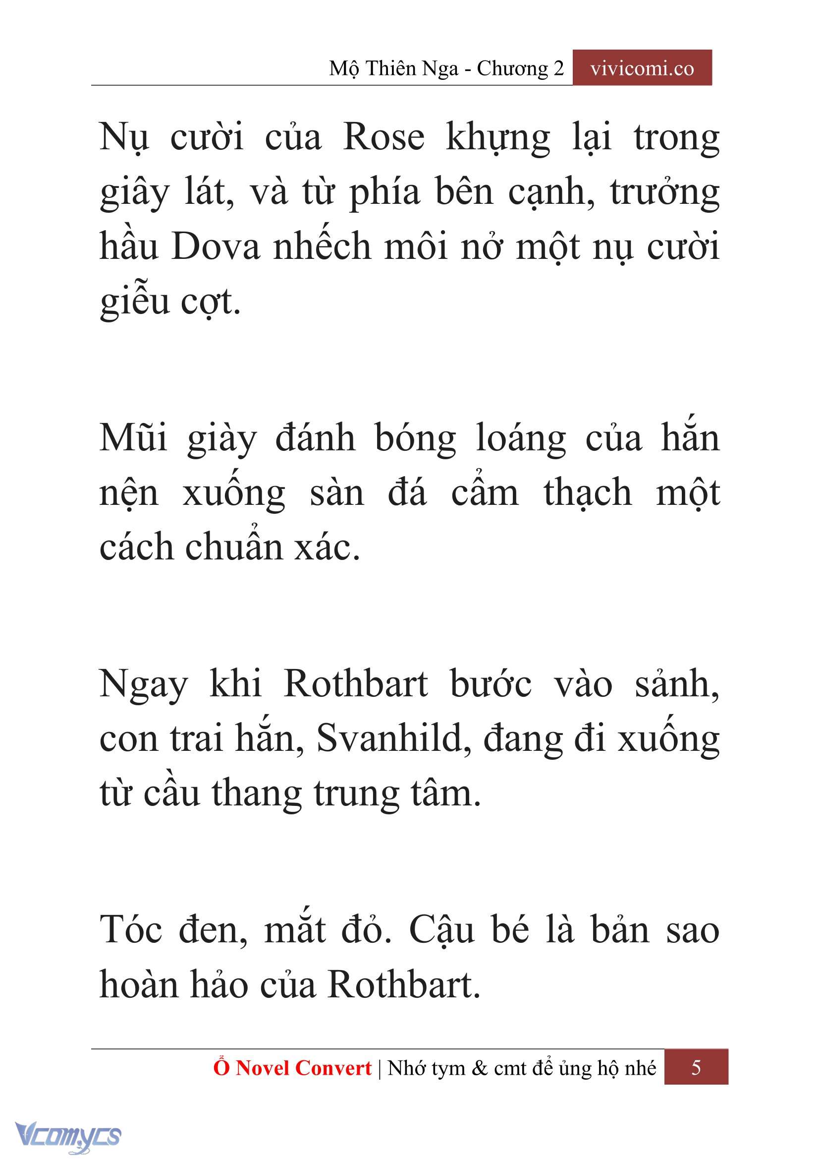 [Novel] Mộ Thiên Nga Chap 2 - Trang 2