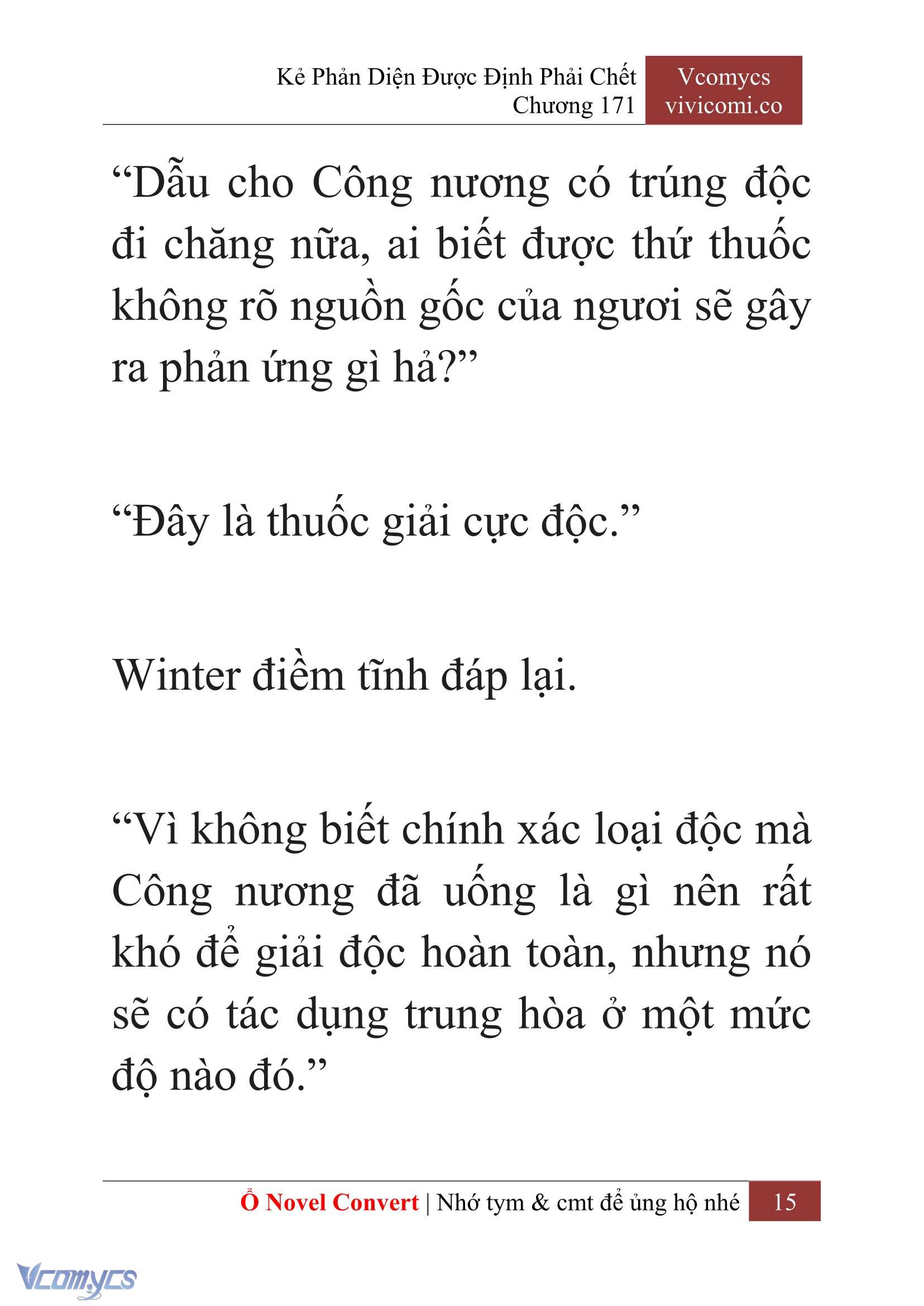 [Novel] Kẻ Phản Diện Được Định Phải Chết Chap 171 - Trang 2
