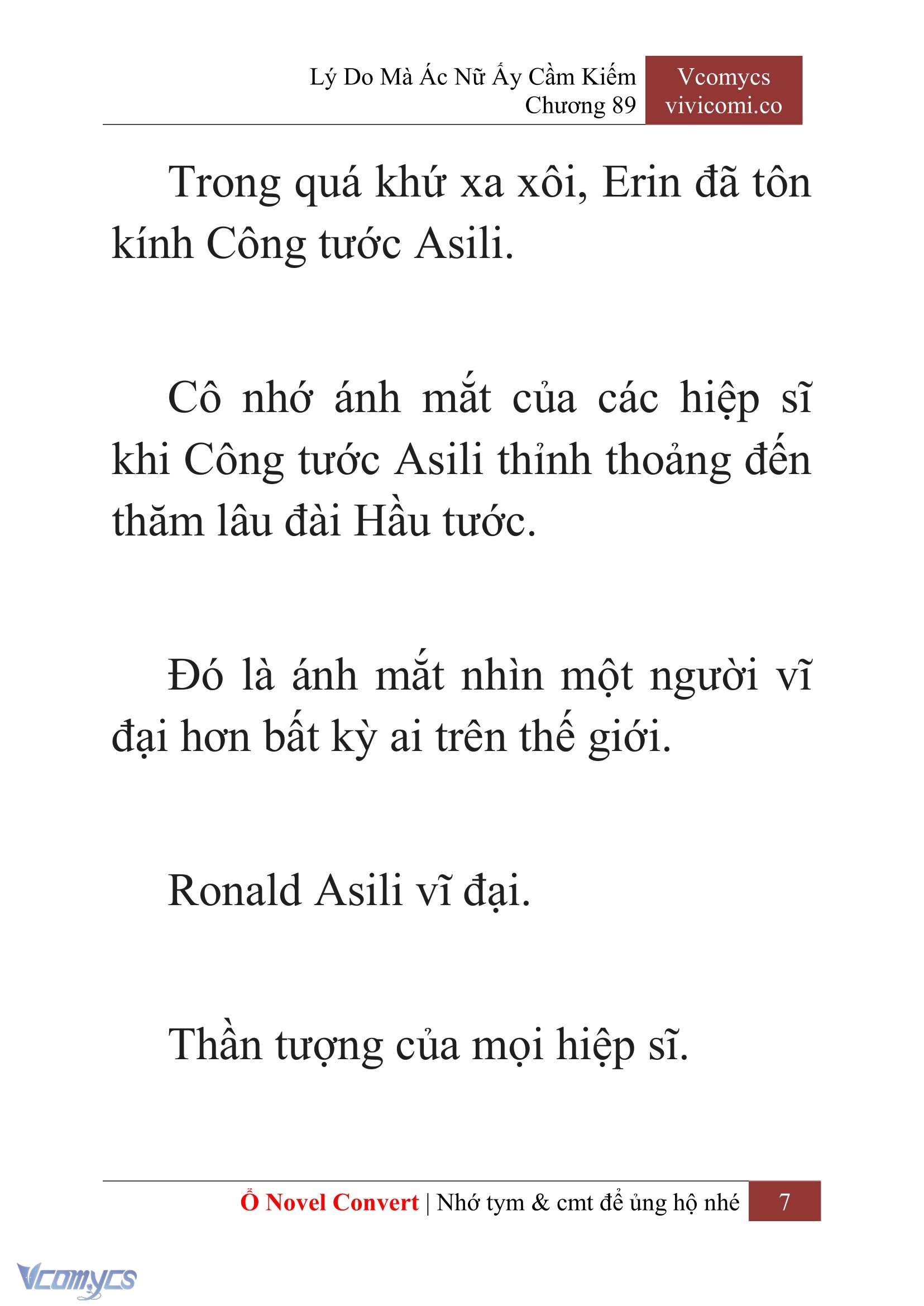 [Novel] Lý Do Mà Ác Nữ Ấy Cầm Kiếm Chap 89 - Next Chap 90