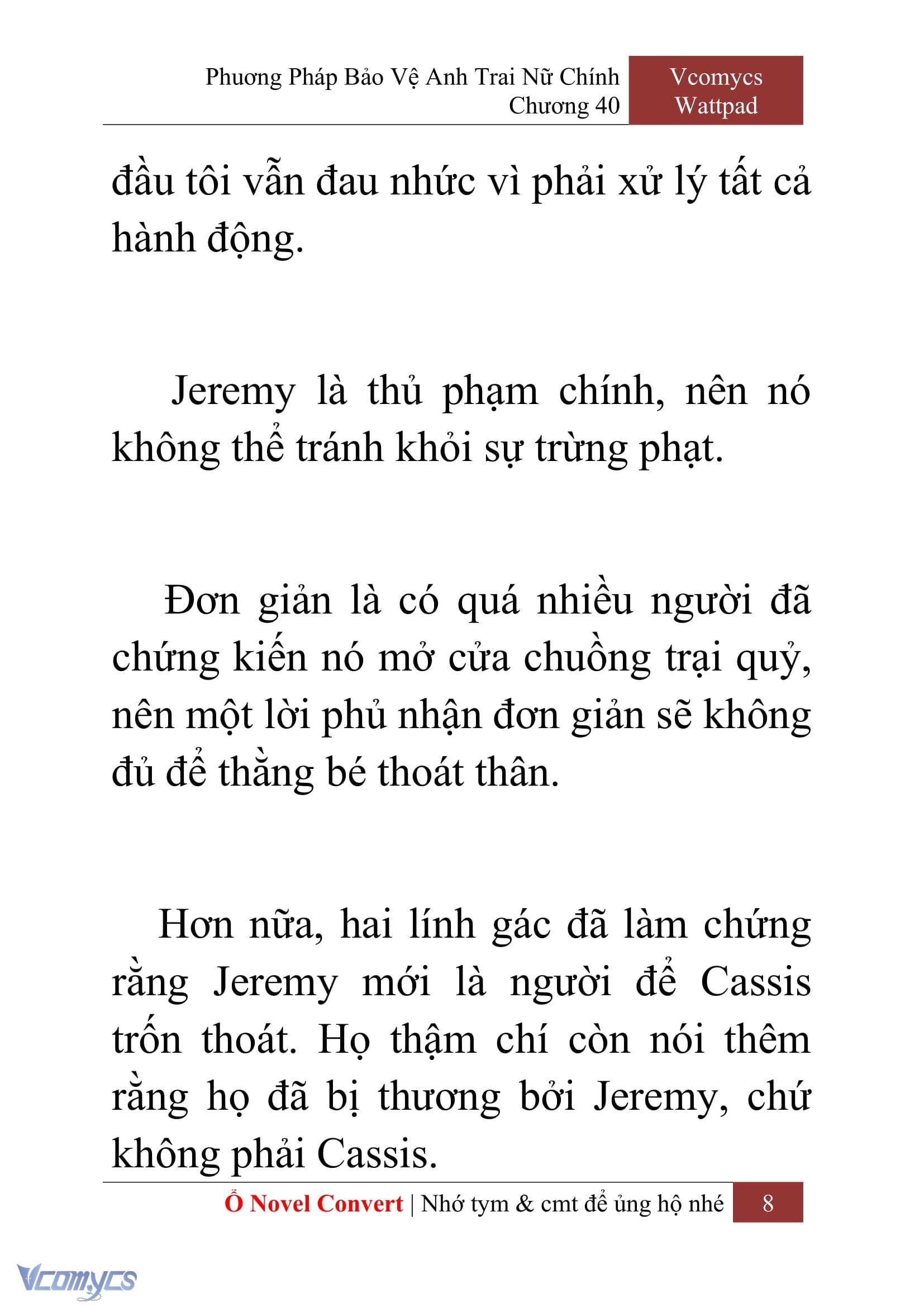 [Novel] Phương Pháp Bảo Vệ Anh Trai Nữ Chính Chap 40 - Trang 2
