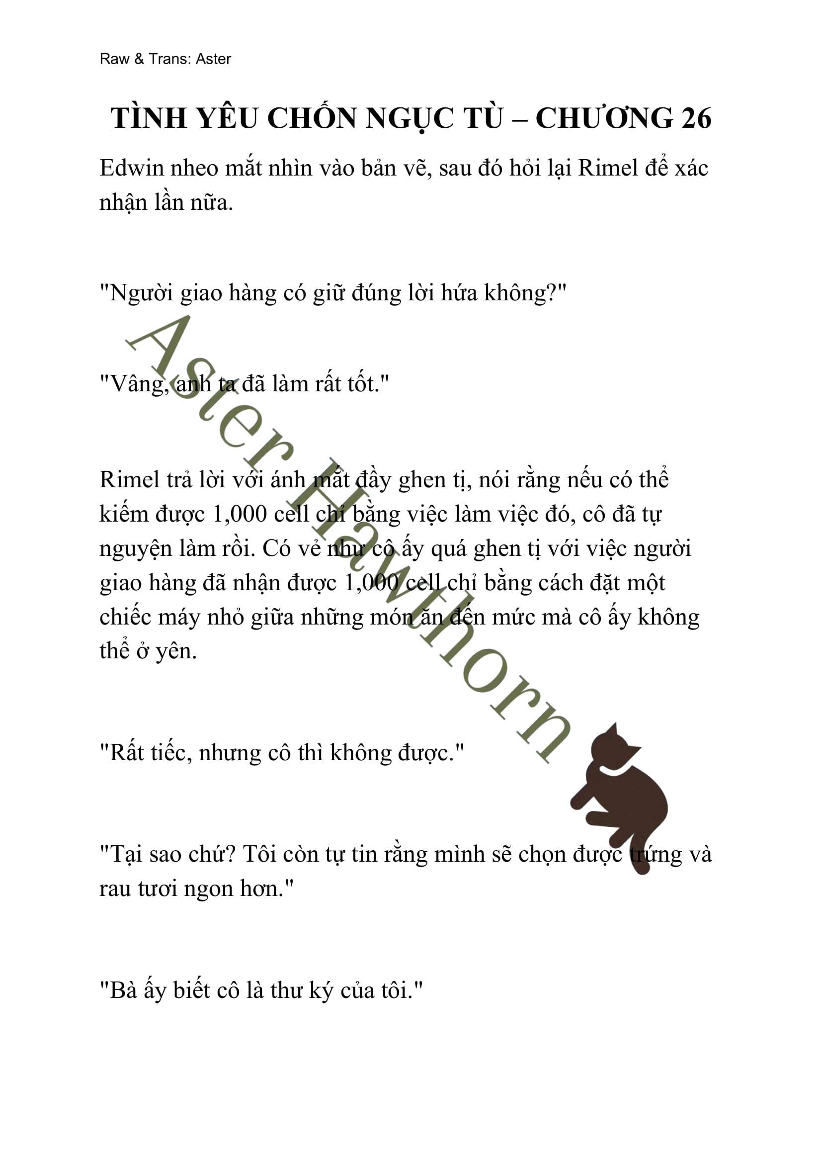 [NOVEL] Tình Yêu Chốn Ngục Tù Chap 26 - Next Chap 27