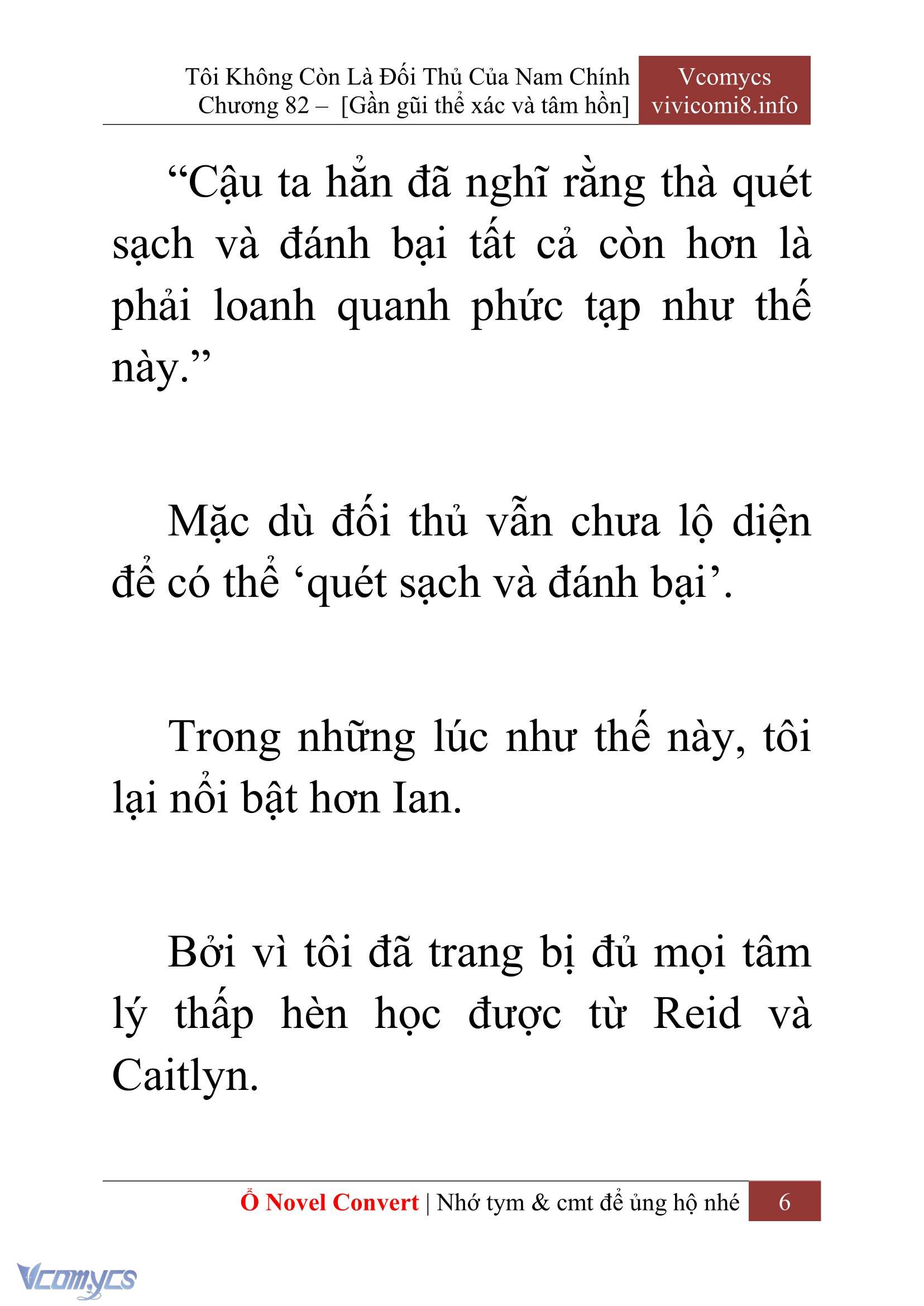 [Novel] Tôi Không Còn Là Đối Thủ Của Nam Chính Chap 82 - Trang 2