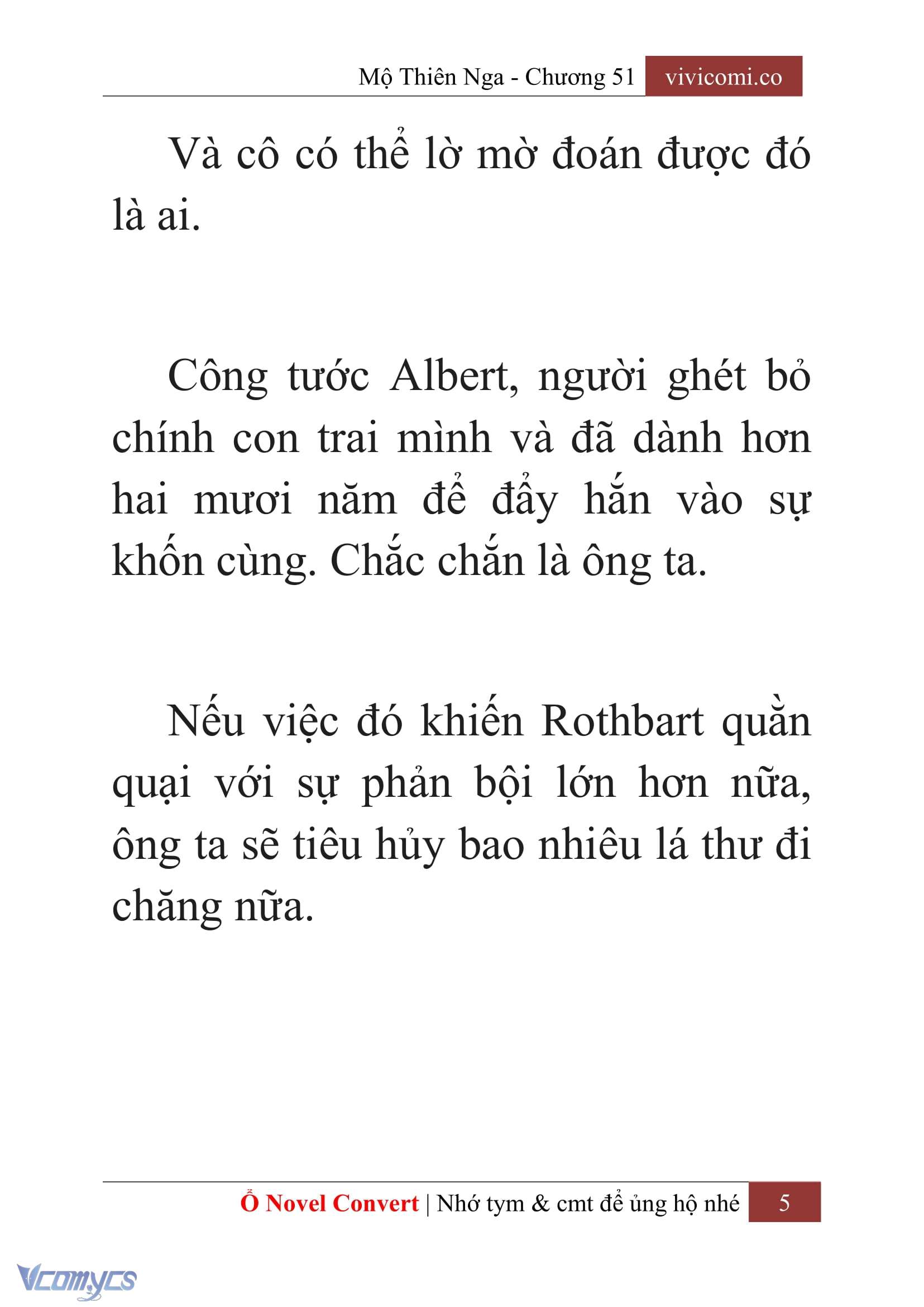 [Novel] Mộ Thiên Nga Chap 51 - Trang 2
