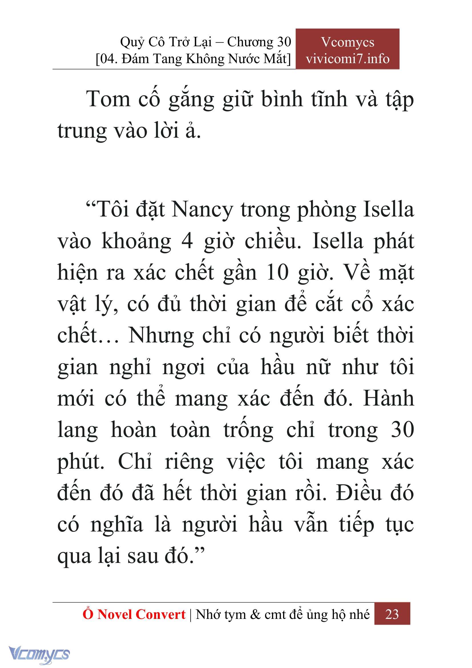 [Novel] Quý Cô Trở Lại Chap 30 - Trang 2