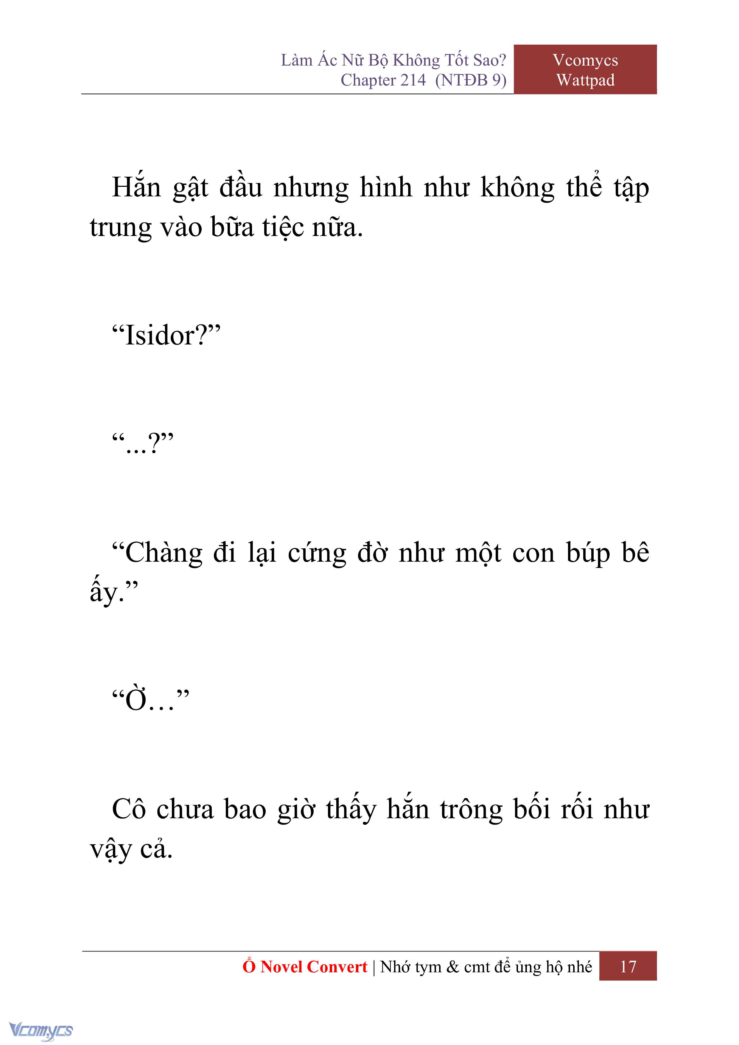 [Novel] Làm Ác Nữ Bộ Không Tốt Sao? Chap 214 - Trang 2