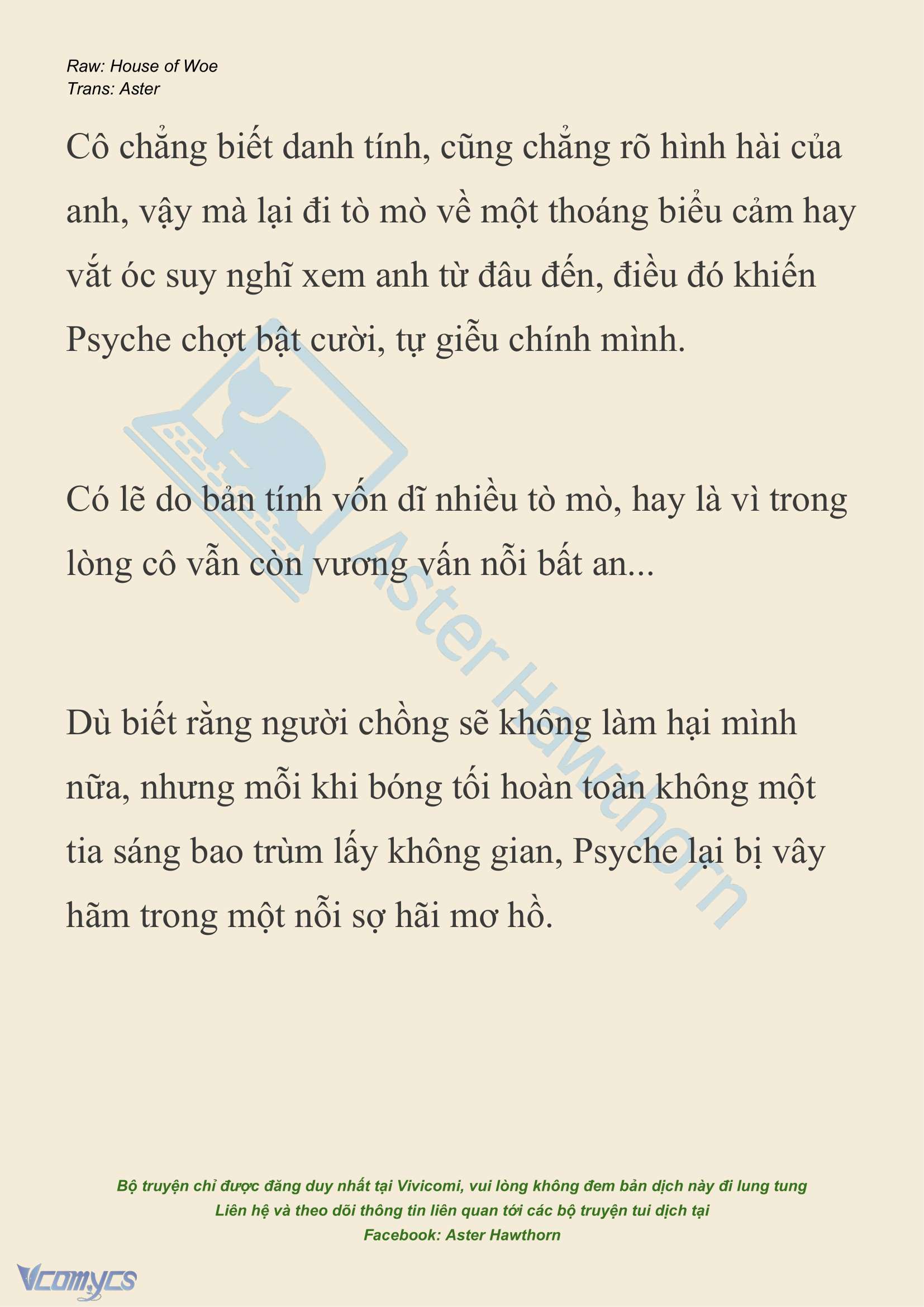 [NOVEL] Dành Cho Các Nữ Thần: Dành cho Psyche Chap 20 - Trang 2