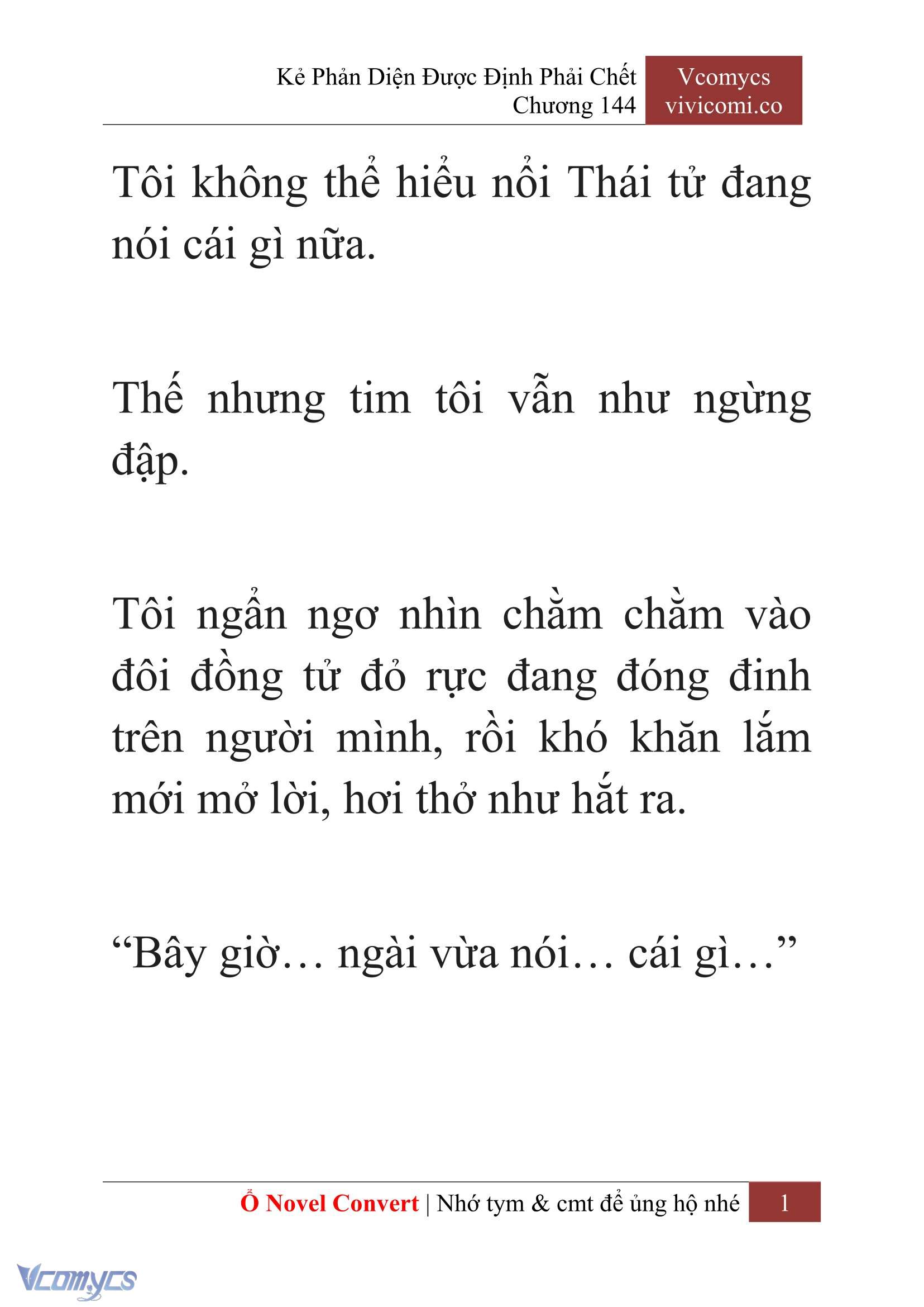 [Novel] Kẻ Phản Diện Được Định Phải Chết Chap 144 - Trang 2