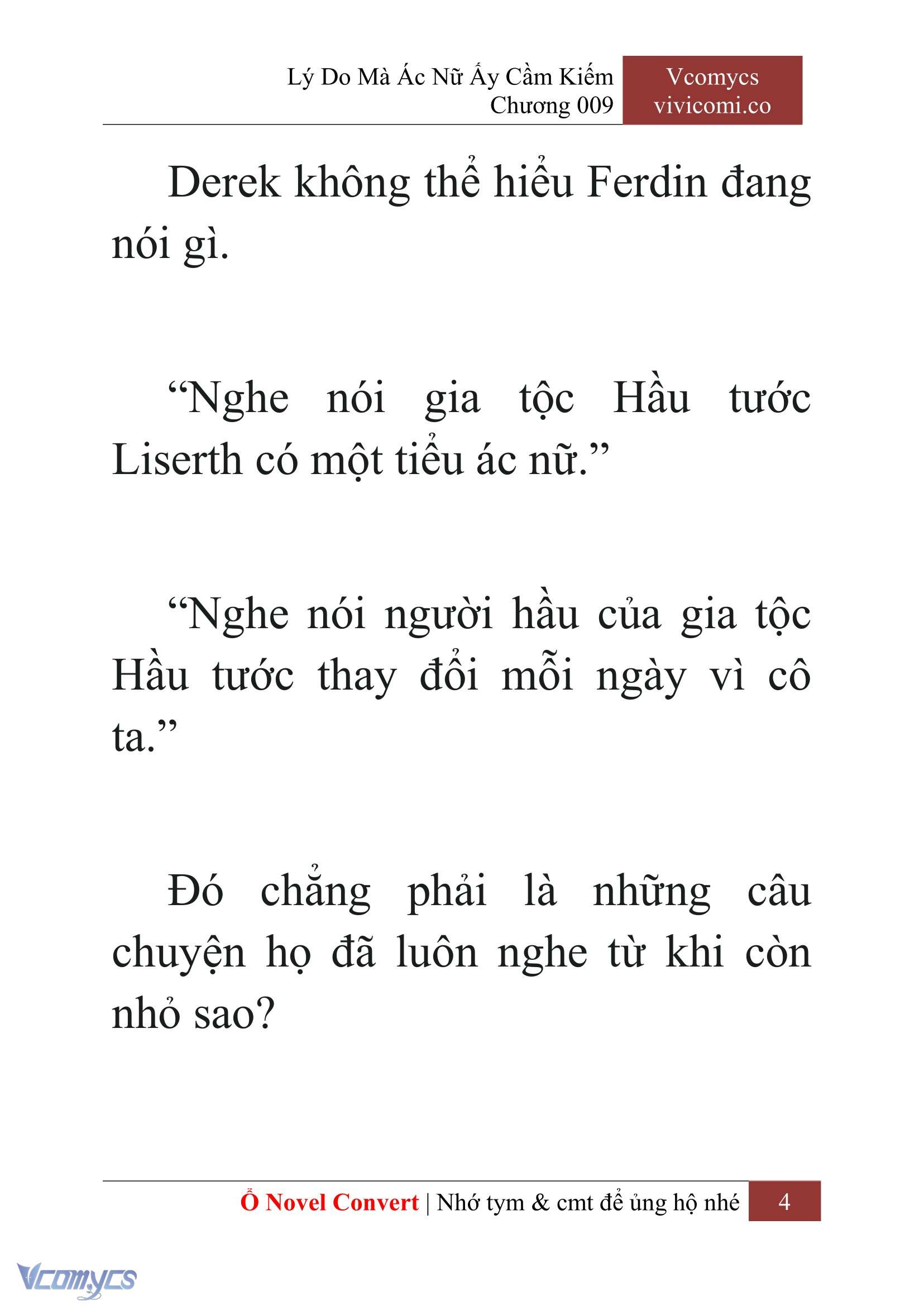 [Novel] Lý Do Mà Ác Nữ Ấy Cầm Kiếm Chap 9 - Trang 2