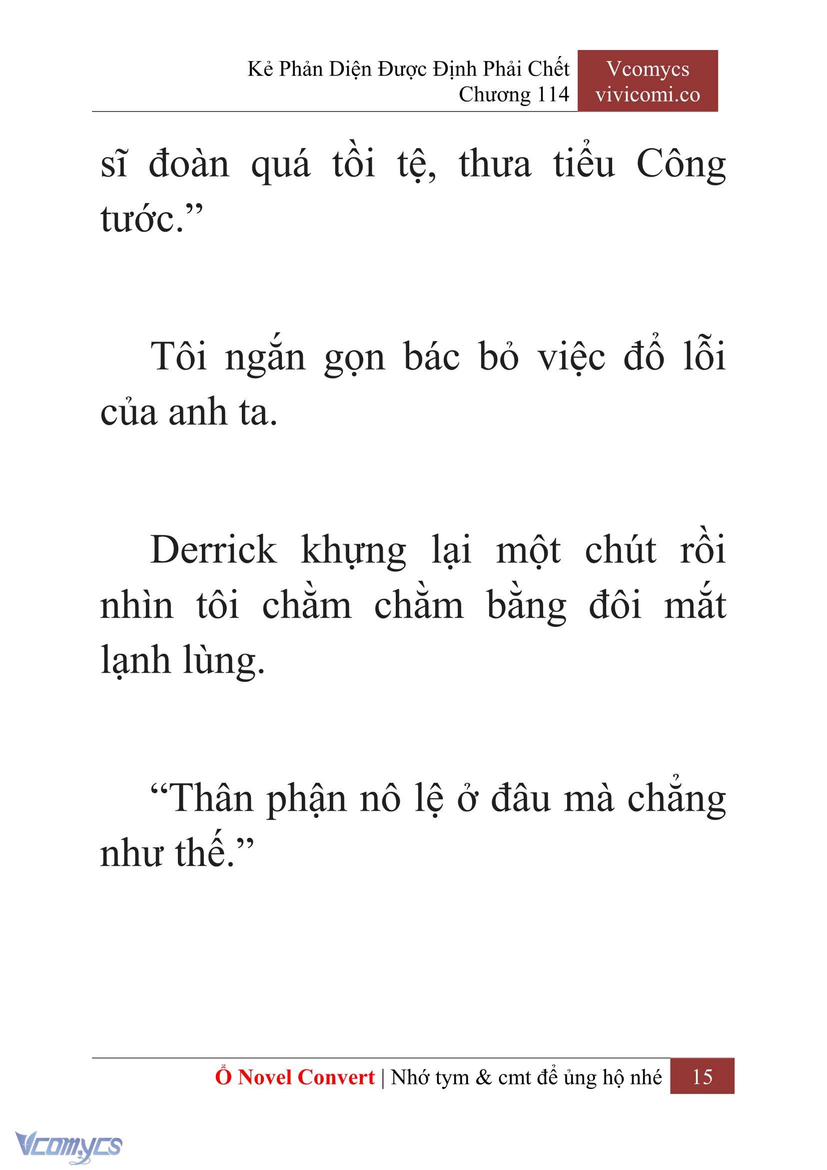 [Novel] Kẻ Phản Diện Được Định Phải Chết Chap 114 - Trang 2