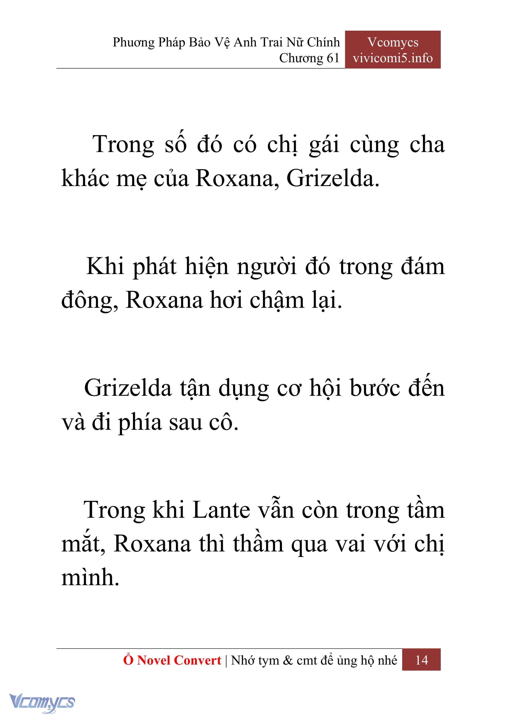 [Novel] Phương Pháp Bảo Vệ Anh Trai Nữ Chính Chap 61 - Trang 2