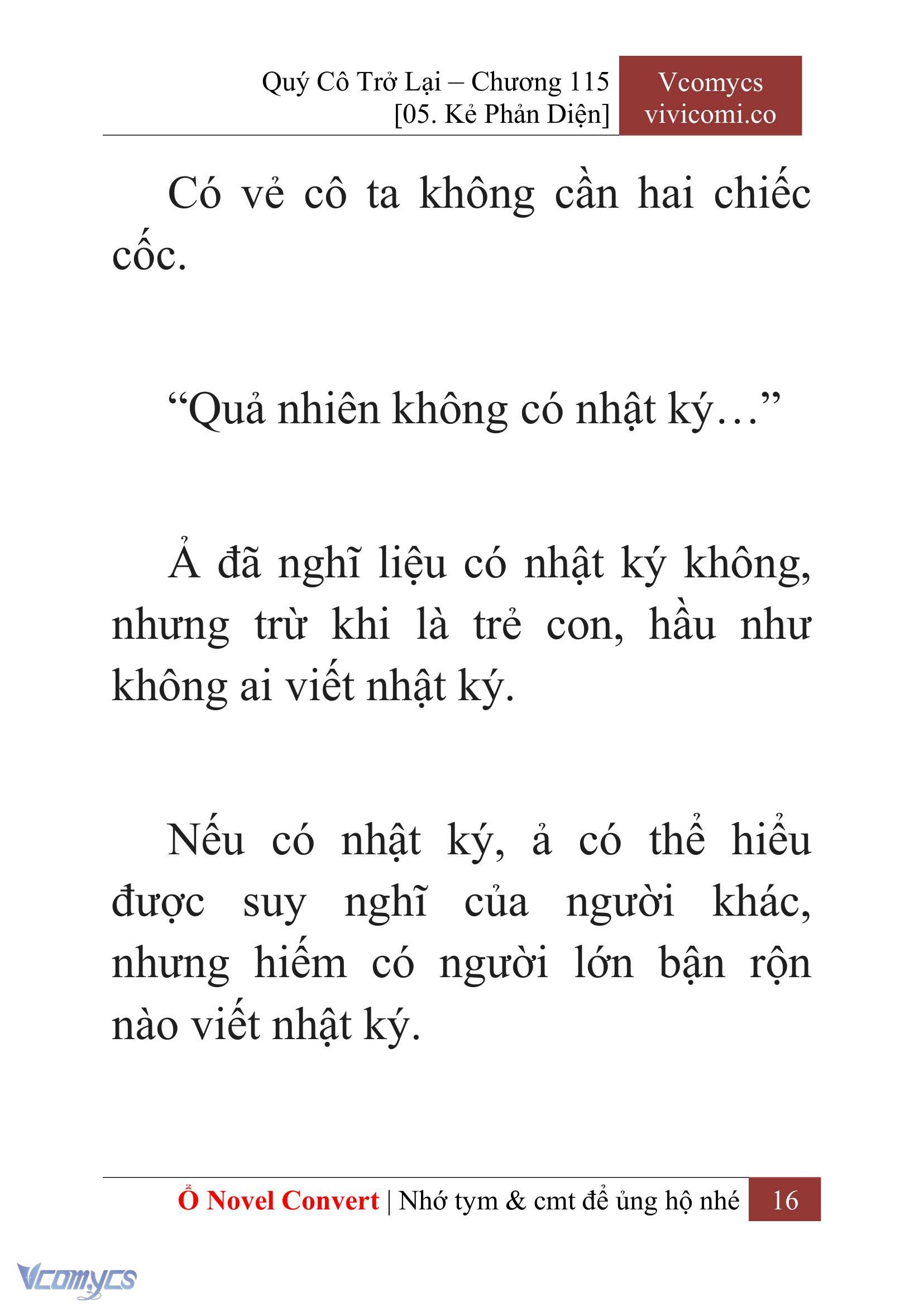 [Novel] Quý Cô Trở Lại Chap 115 - Trang 2