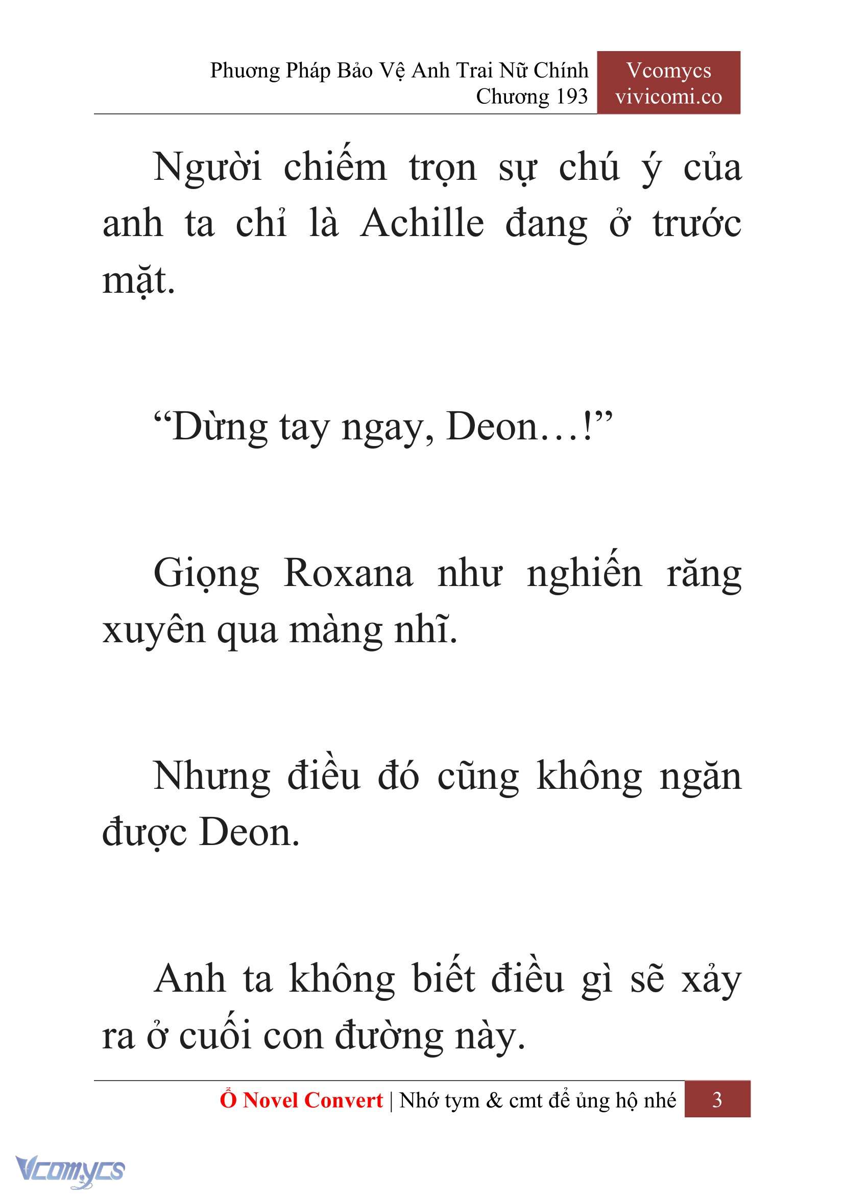 [Novel] Phương Pháp Bảo Vệ Anh Trai Nữ Chính Chap 193 - Trang 2