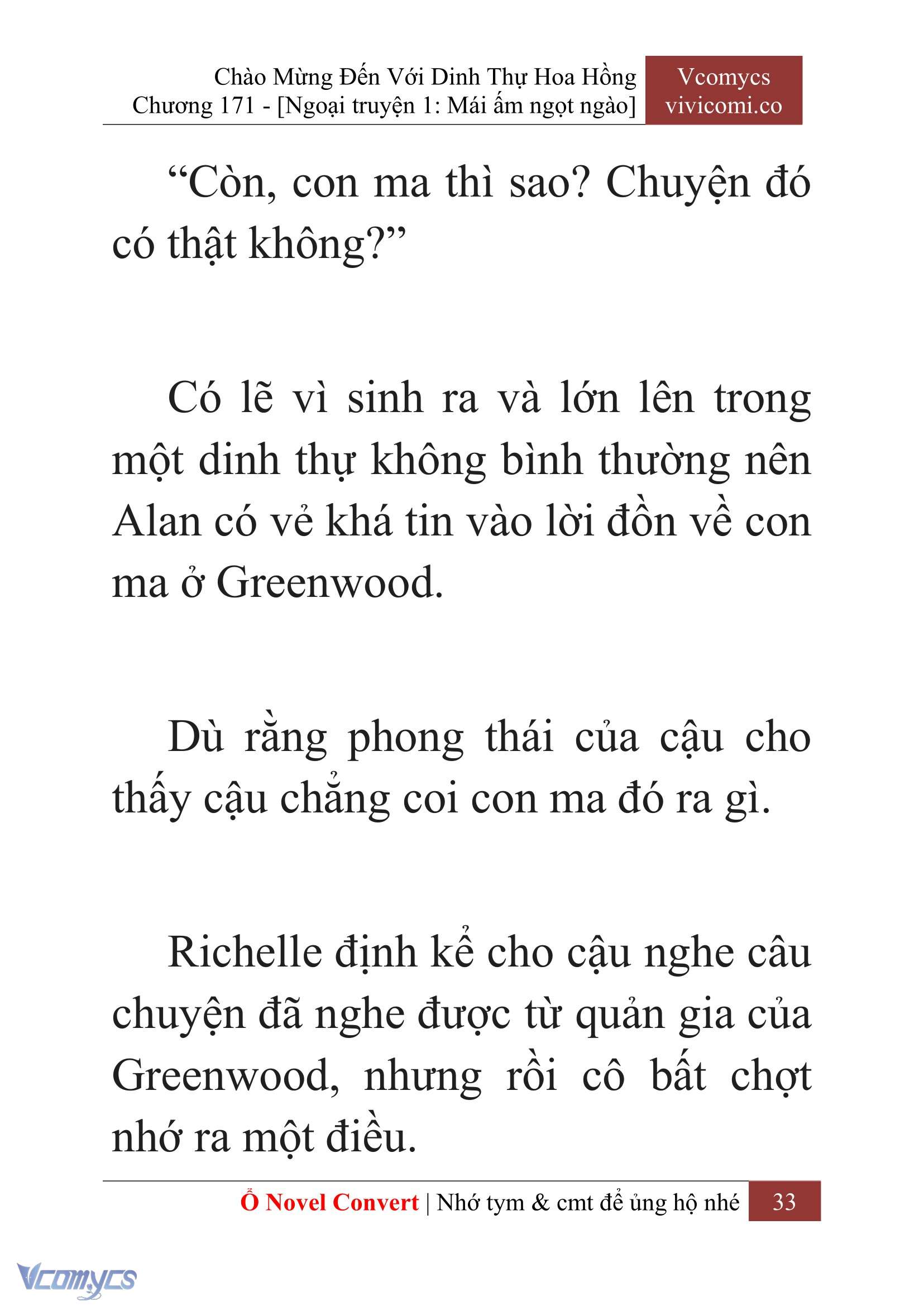 [Novel] Chào Mừng Đến Với Dinh Thự Hoa Hồng Chap 171 - Trang 2