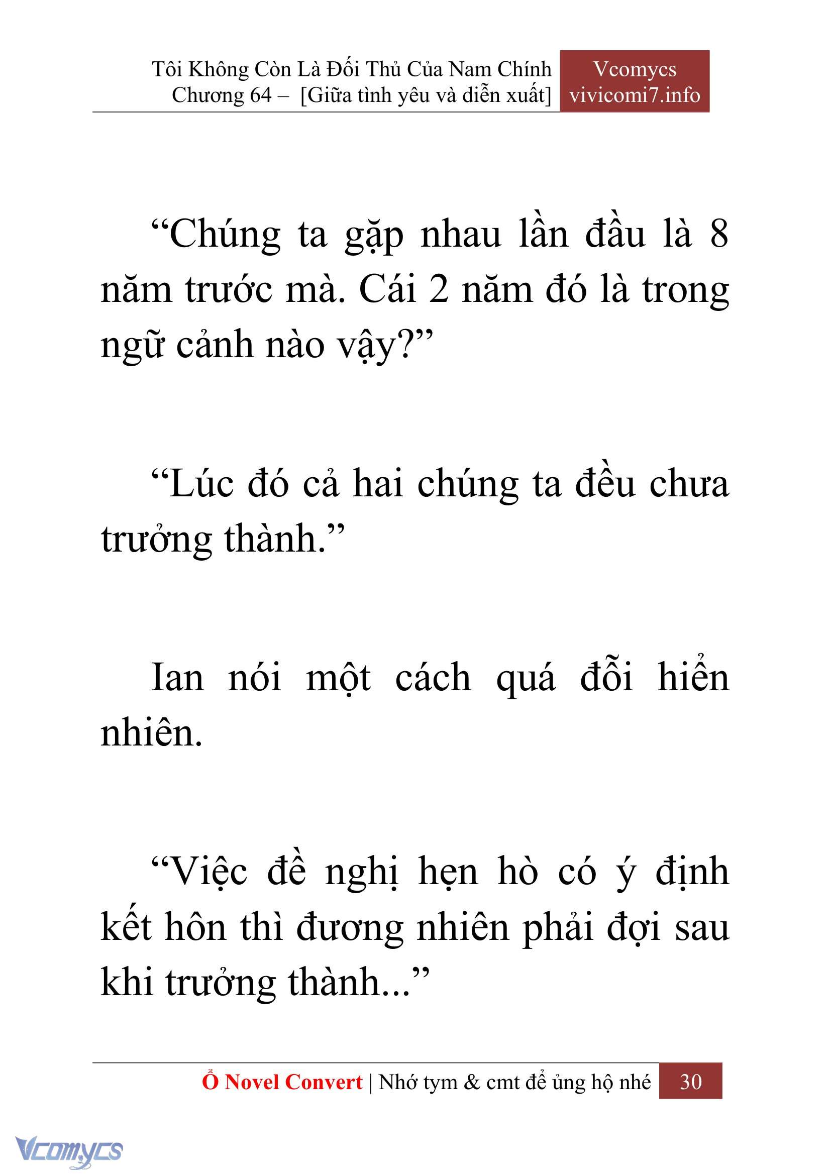 [Novel] Tôi Không Còn Là Đối Thủ Của Nam Chính Chap 64 - Trang 2