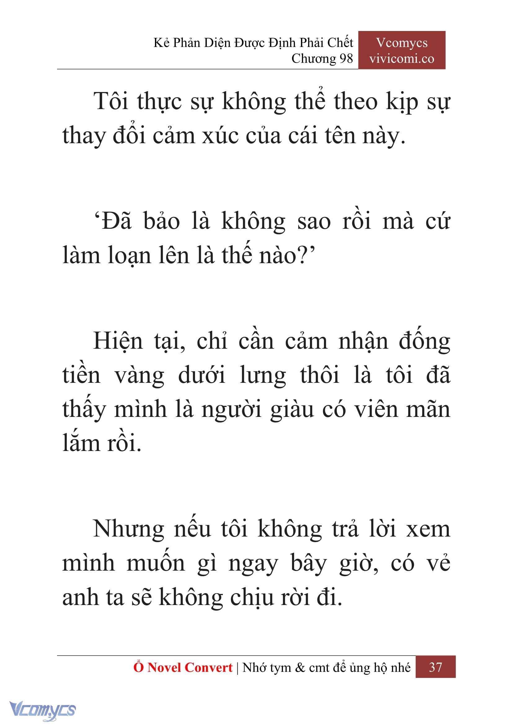 [Novel] Kẻ Phản Diện Được Định Phải Chết Chap 98 - Next Chap 99