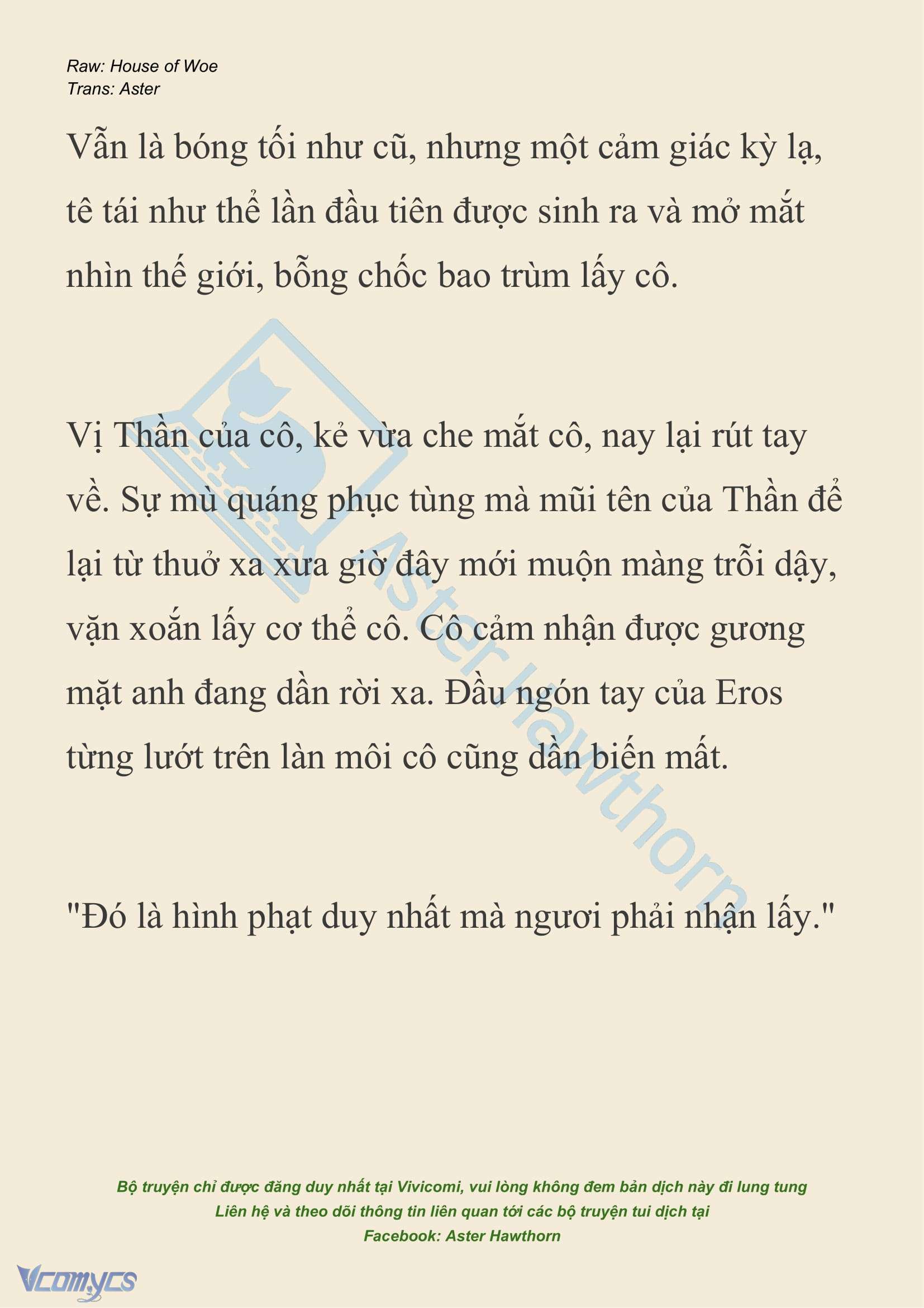 [NOVEL] Dành Cho Các Nữ Thần: Dành cho Psyche Chap 35 - Trang 2