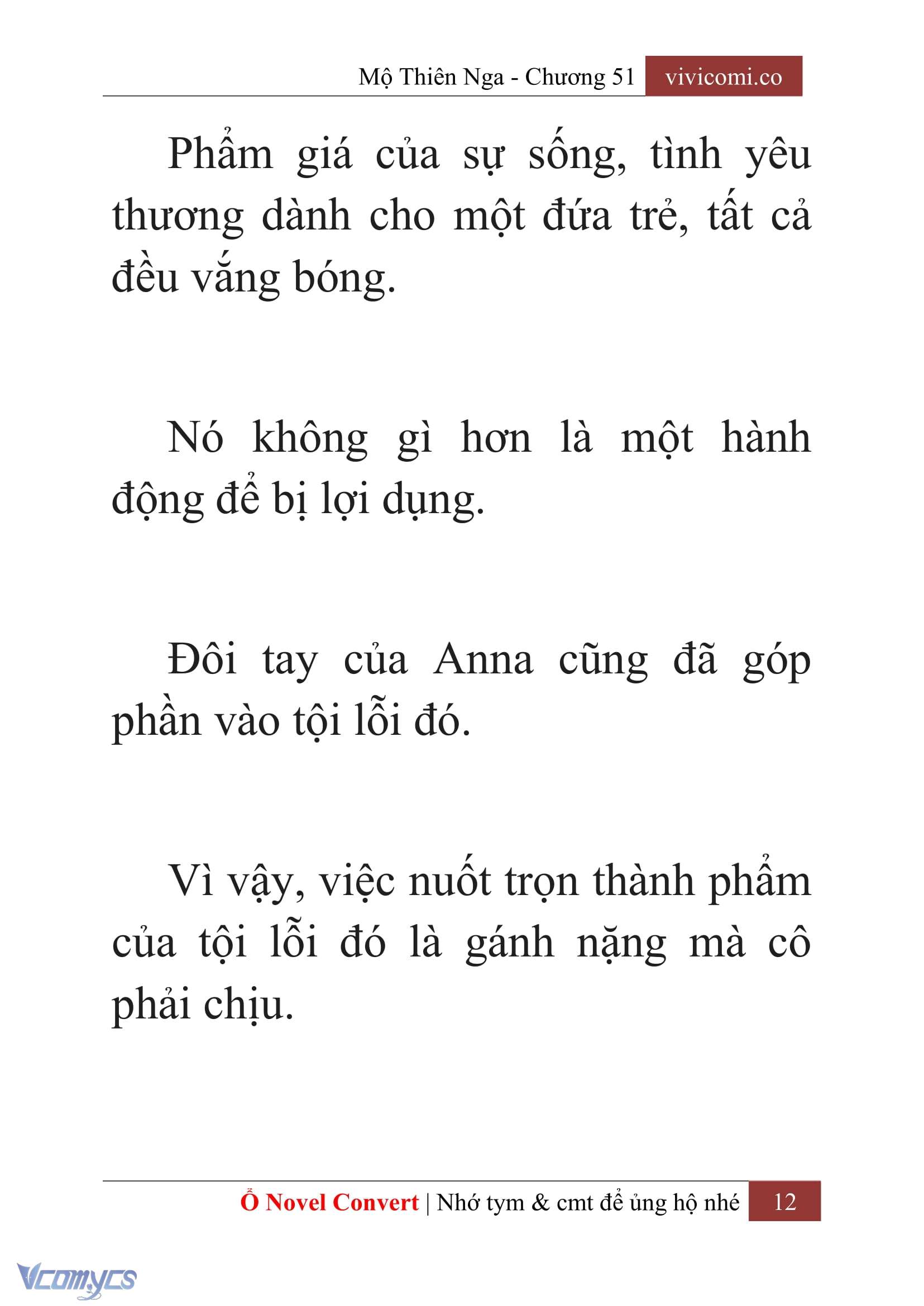 [Novel] Mộ Thiên Nga Chap 51 - Trang 2