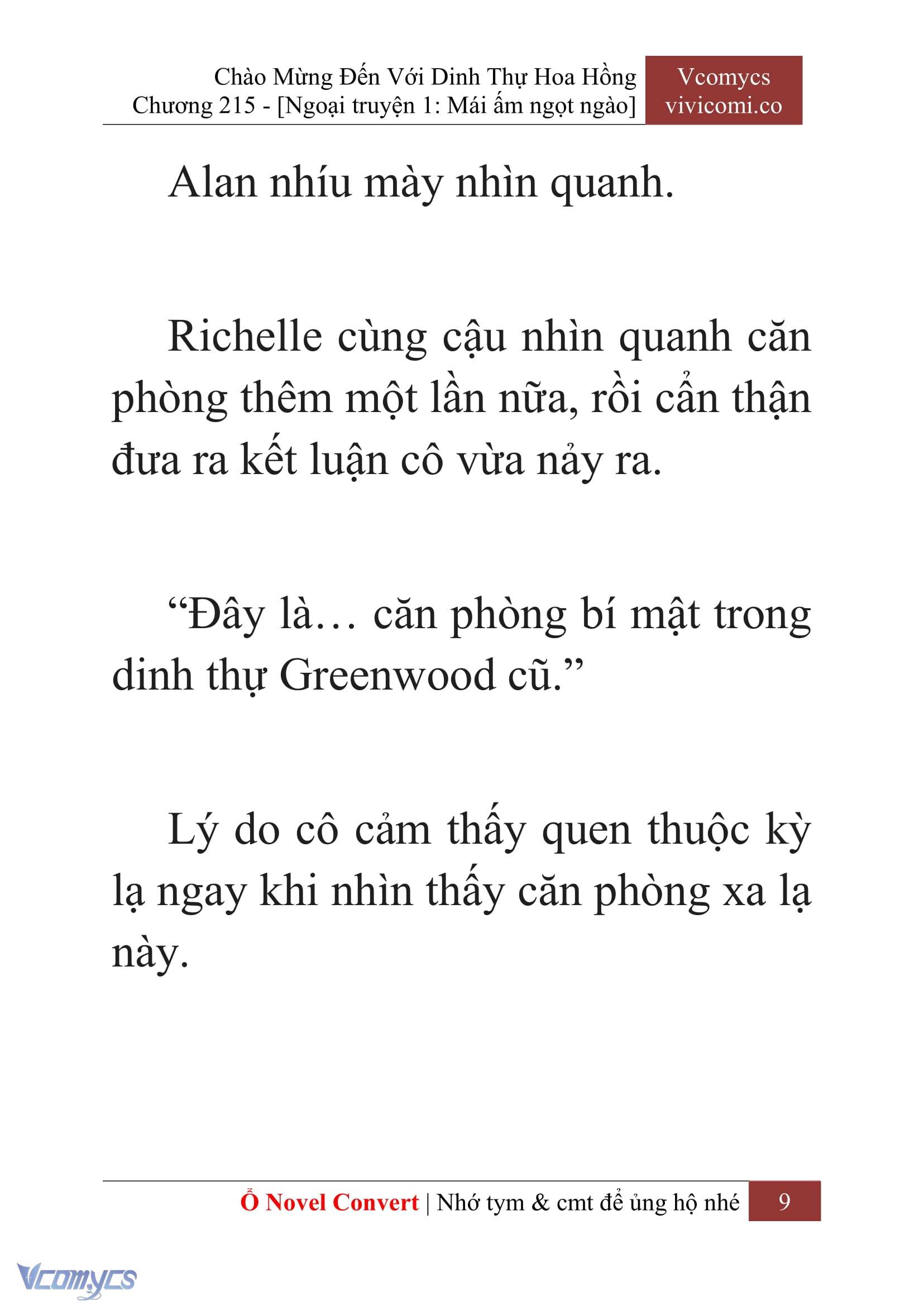 [Novel] Chào Mừng Đến Với Dinh Thự Hoa Hồng Chap 215 - Trang 2