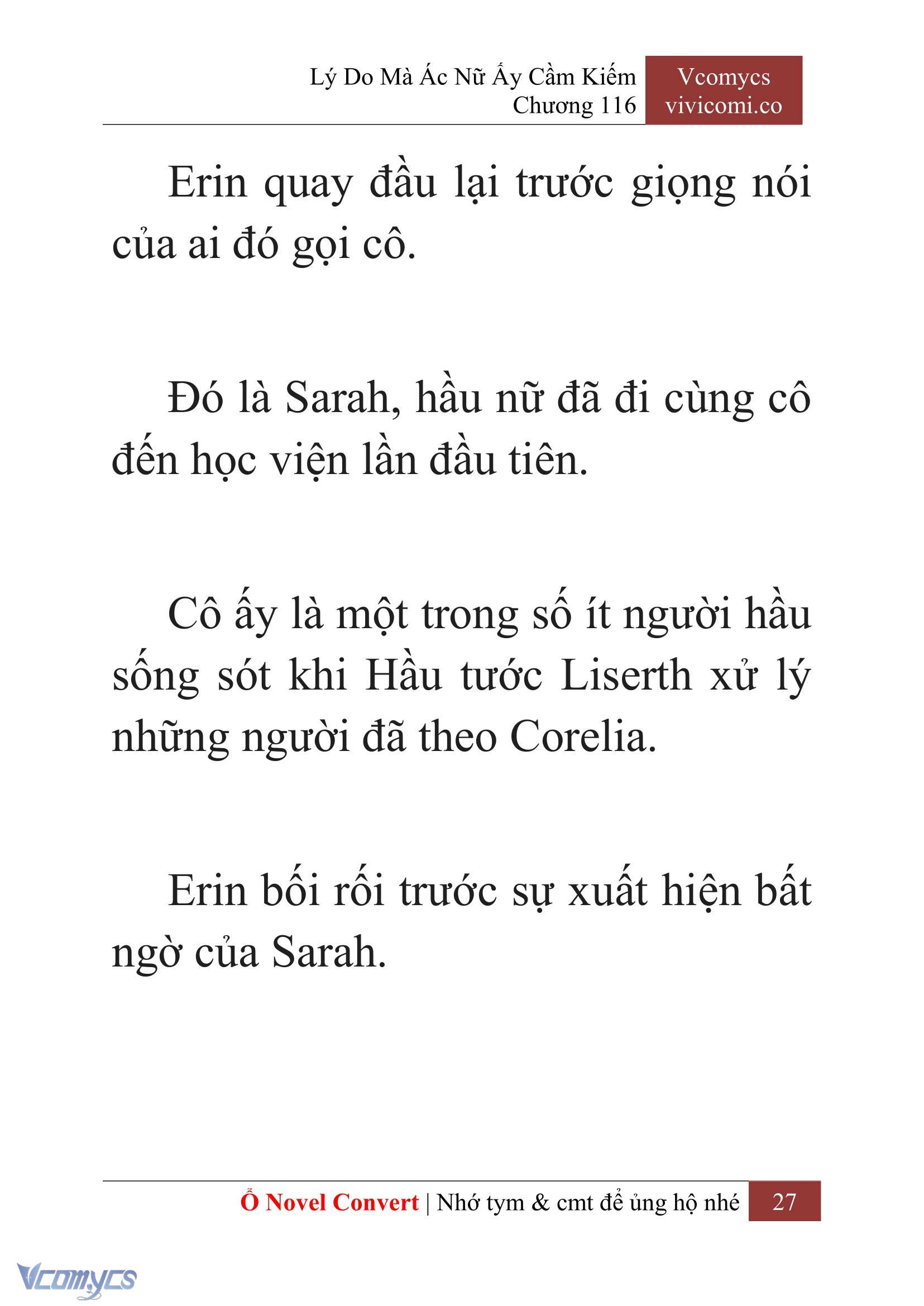 [Novel] Lý Do Mà Ác Nữ Ấy Cầm Kiếm Chap 116 - Next Chap 117